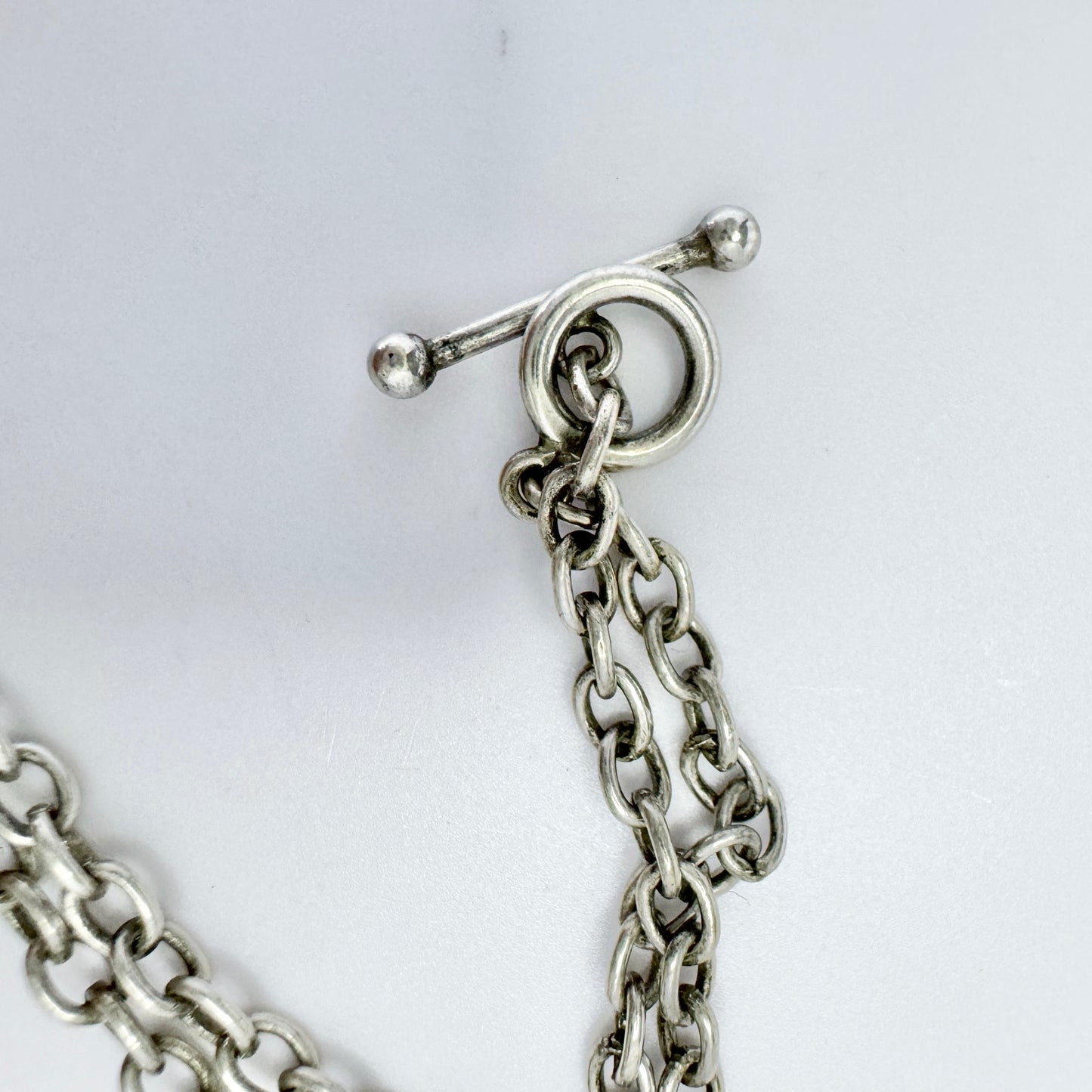 Georg Jensen, design by Ole Kortzau, Denmark. Vintage Sterling Silver Pendant Necklace.