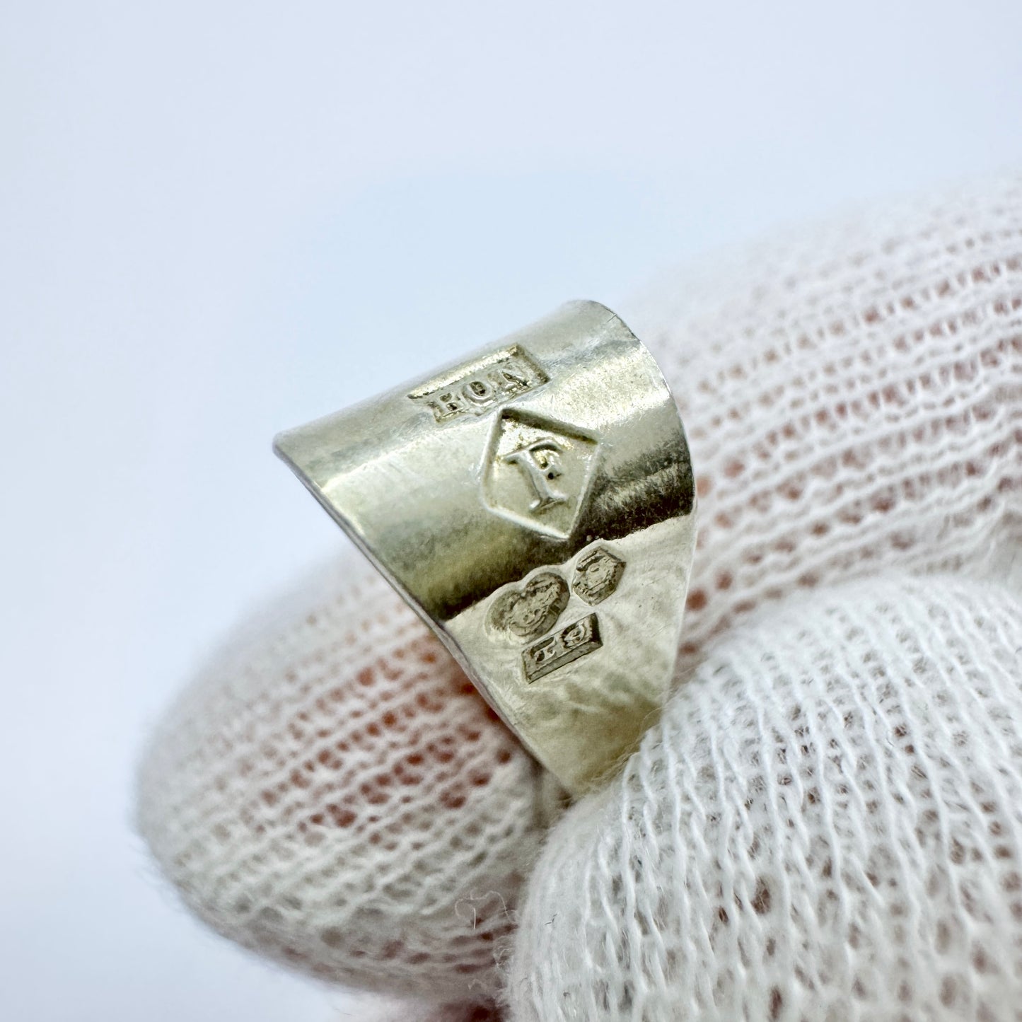 O. Nordström, Sweden 1969. Vintage Sterling Silver Porphyry Pendant.