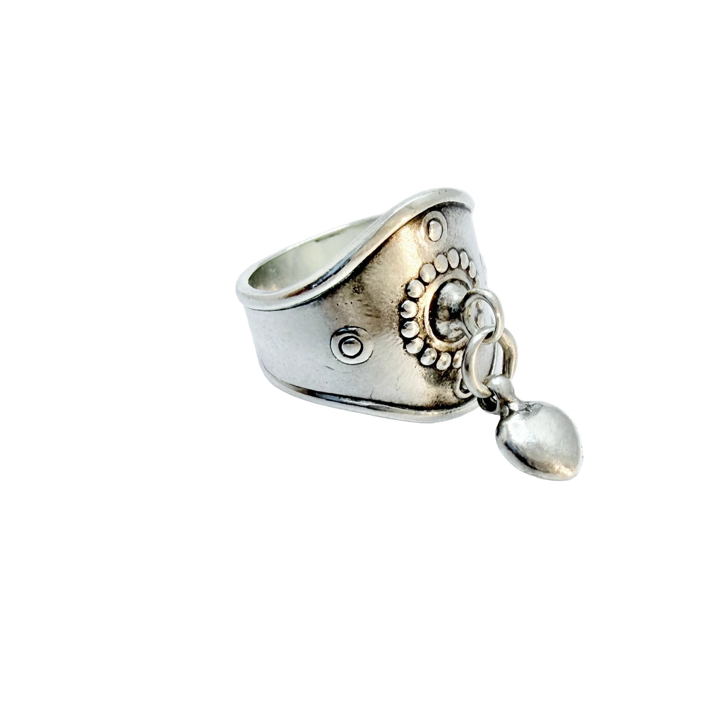 Kalevala Koru, Finland. Vintage Sterling Silver Heart Charm Ring