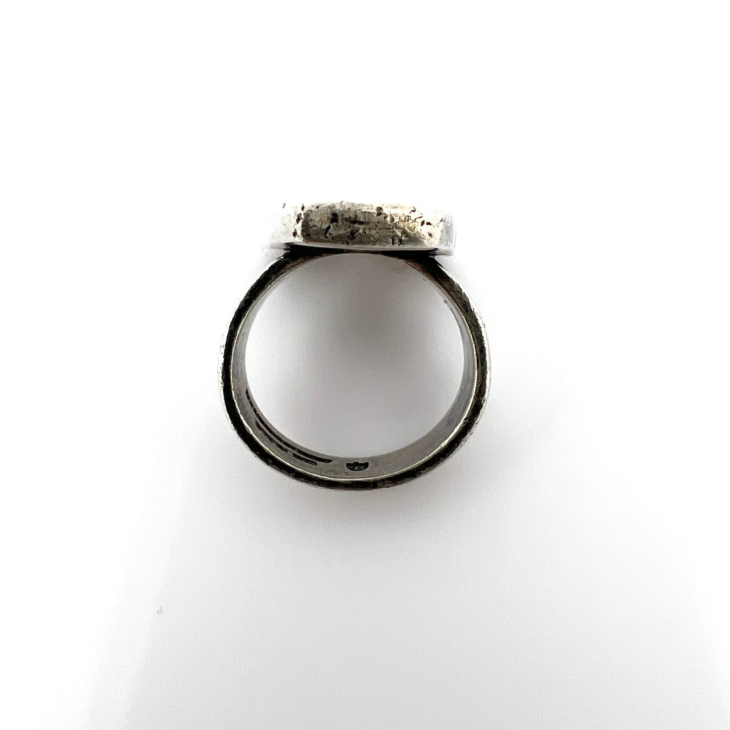 Charles Leslie Smith, USA. Vintage Mid-century Modern Sterling Silver Ring.