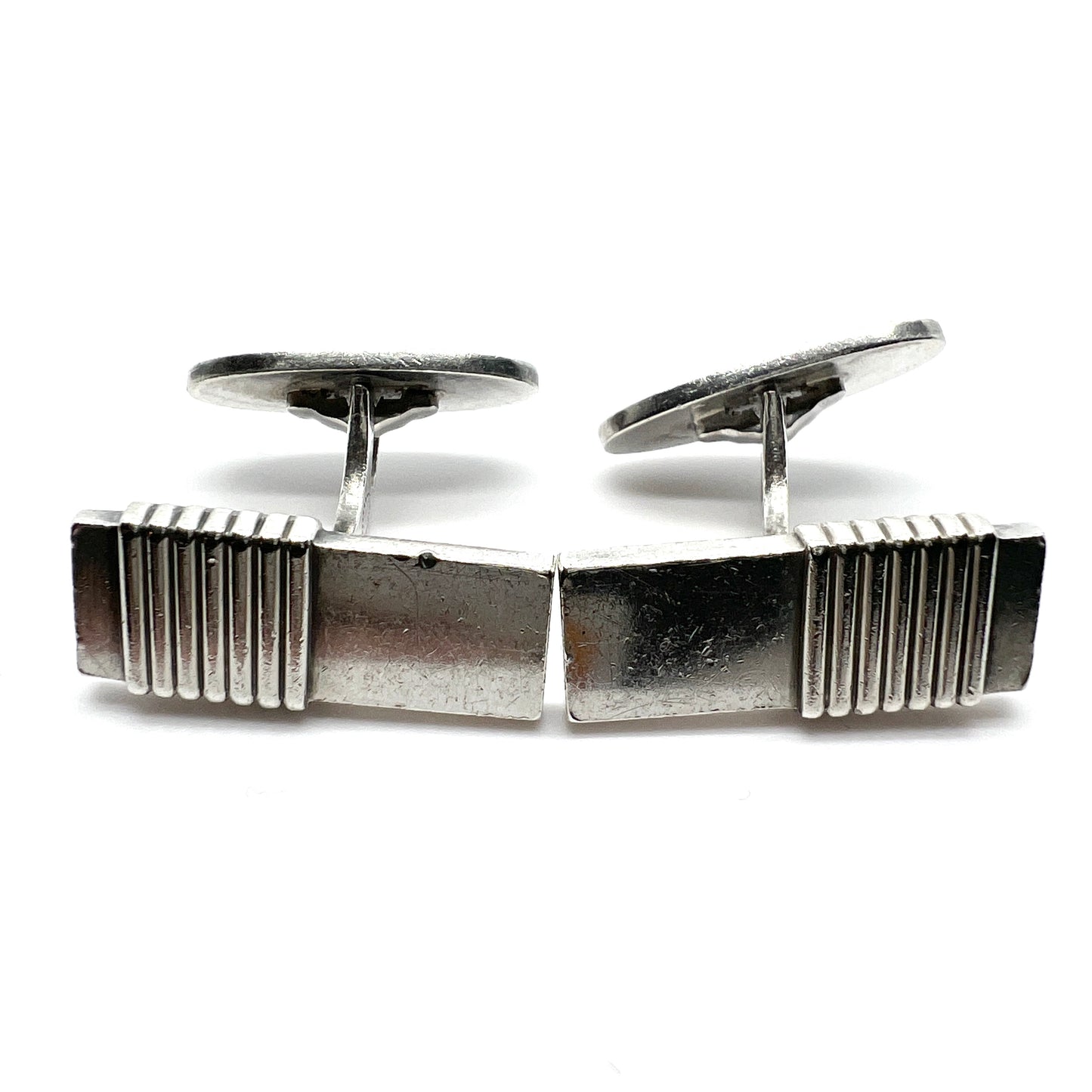 Georg Jensen, Denmark. Vintage Sterling Silver Cufflinks. Design 80 by Harald Nielsen.