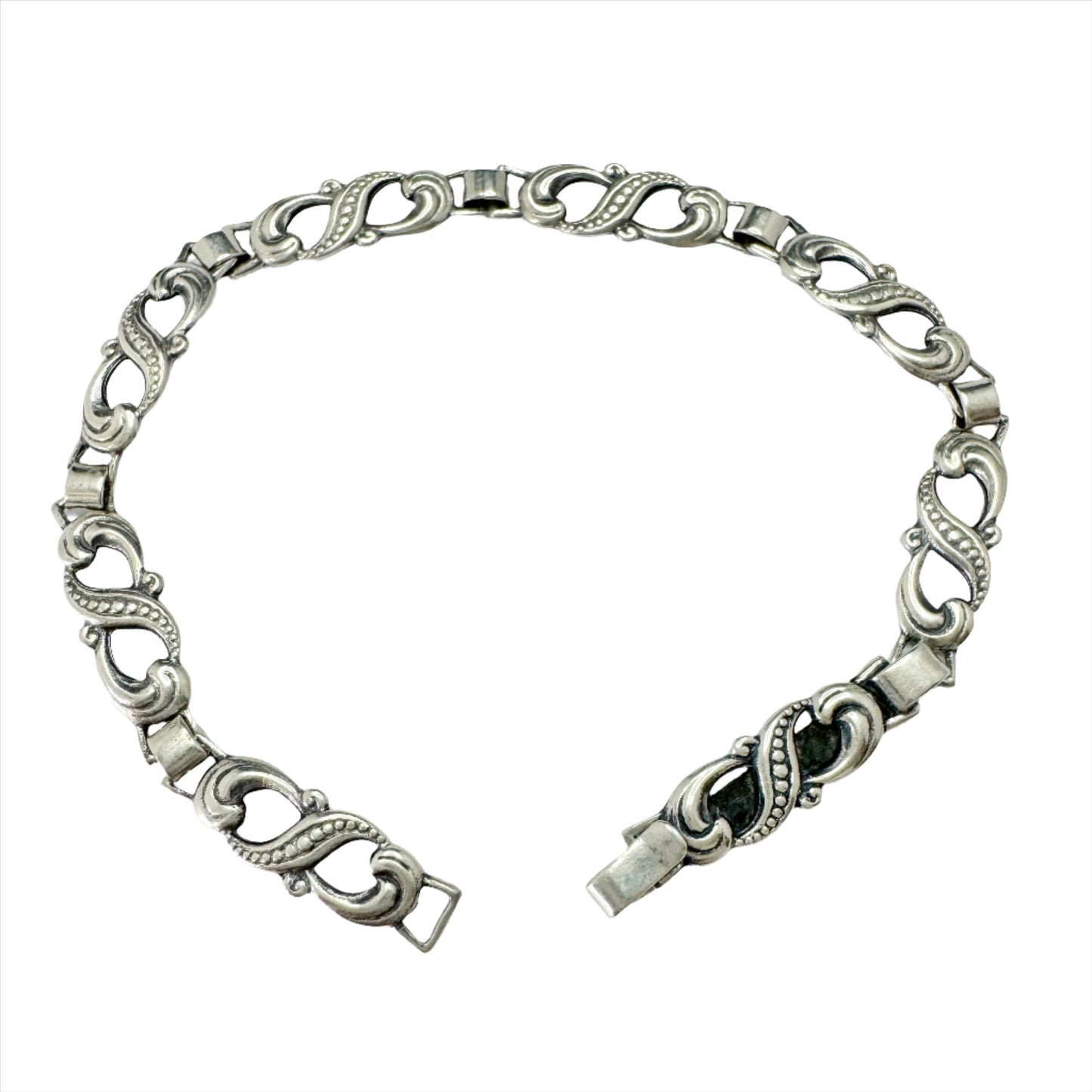 Denmark 1940-50s. Vintage Solid Silver Bracelet.