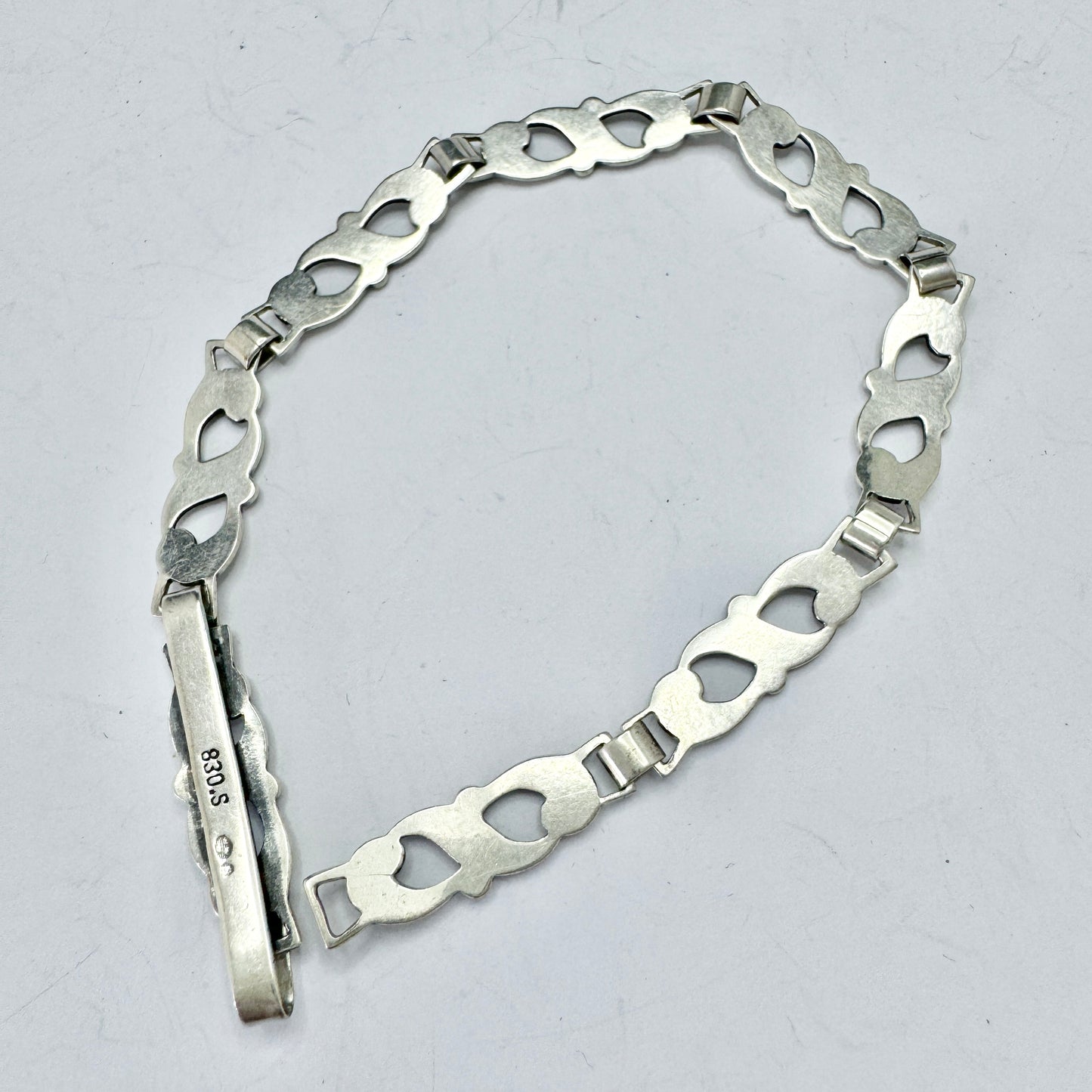 Denmark 1940-50s. Vintage Solid Silver Bracelet.