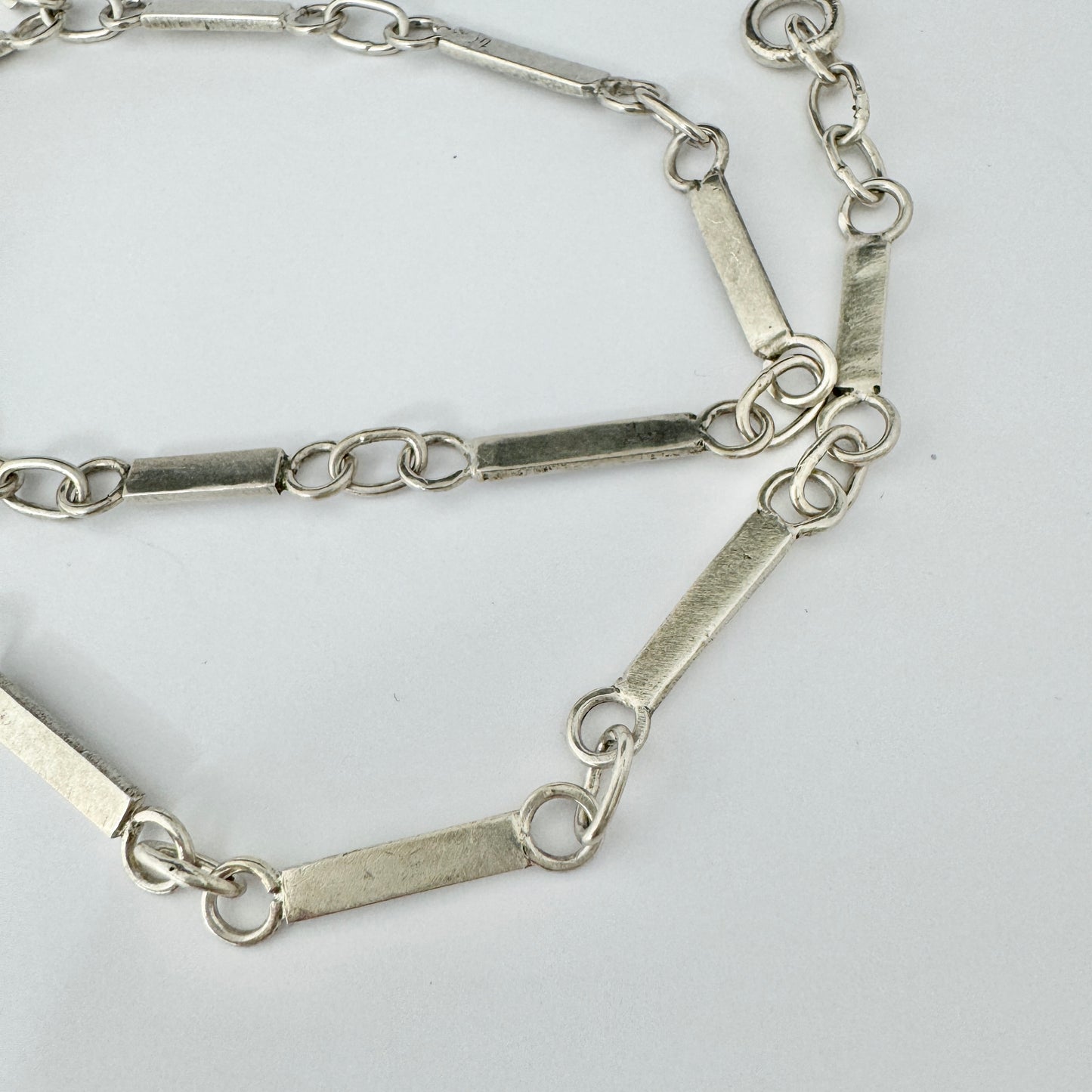 Wiwen Nilsson, Sweden 1941. Unique Vintage Sterling Silver Chalcedony Necklace.