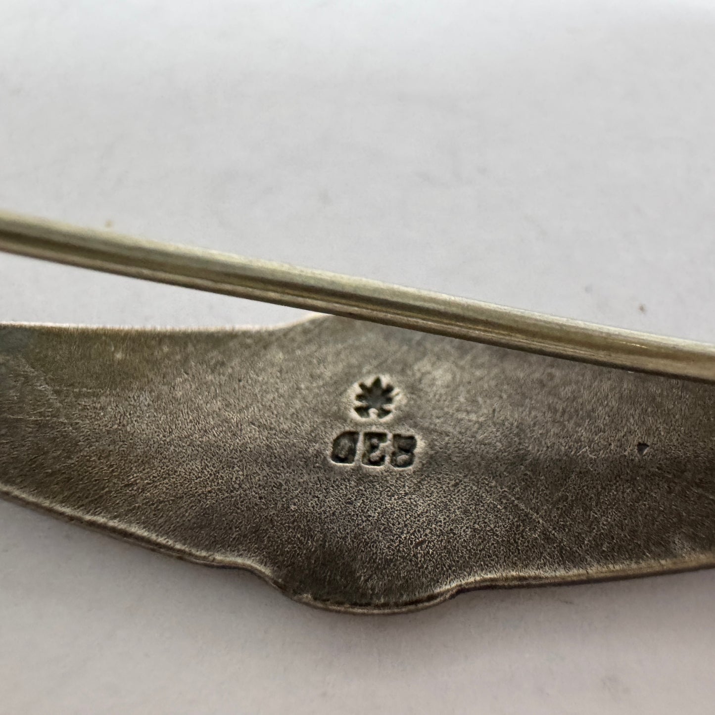 Clement Berg, Norway 1920s. Antique Dragestil Solid Silver Brooch.