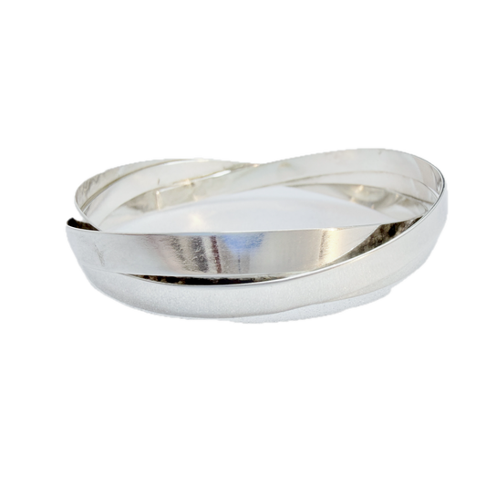 Sandström & de Wit, Sweden 1992. Vintage Sterling Silver Bangle Bracelet.