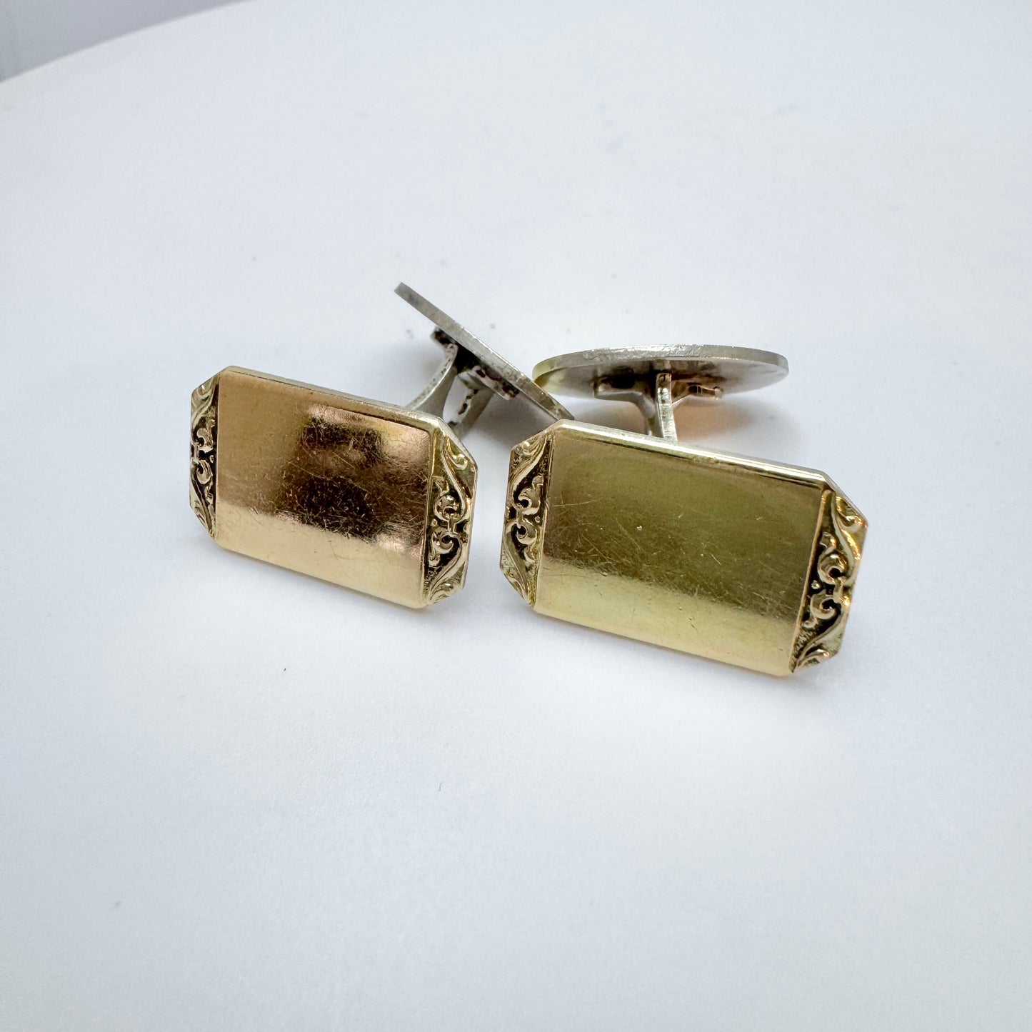 Carlsson & Ekstrand, Sweden 1956. Vintage Silver Cufflinks. No Engraving.