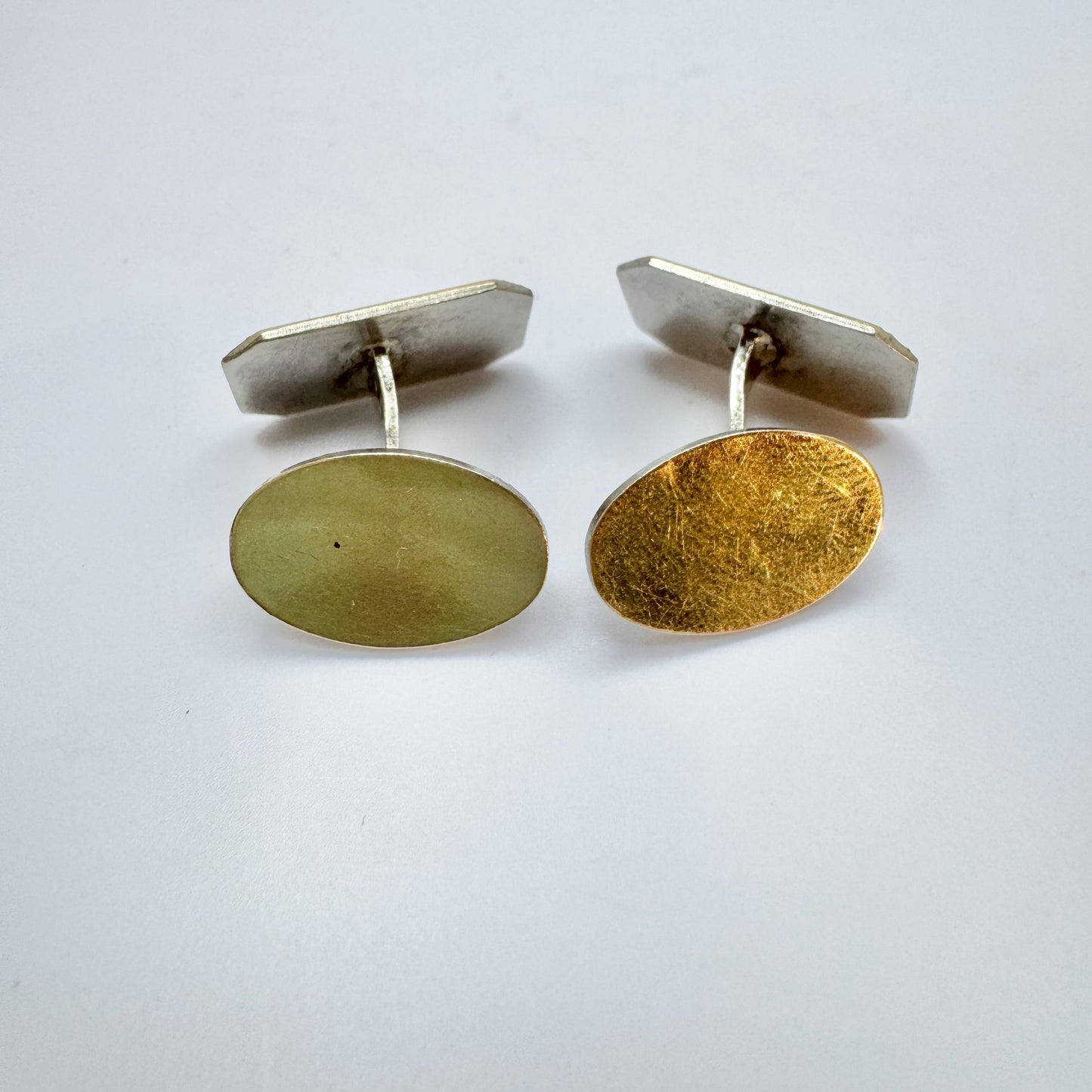 Carlsson & Ekstrand, Sweden 1956. Vintage Silver Cufflinks. No Engraving.