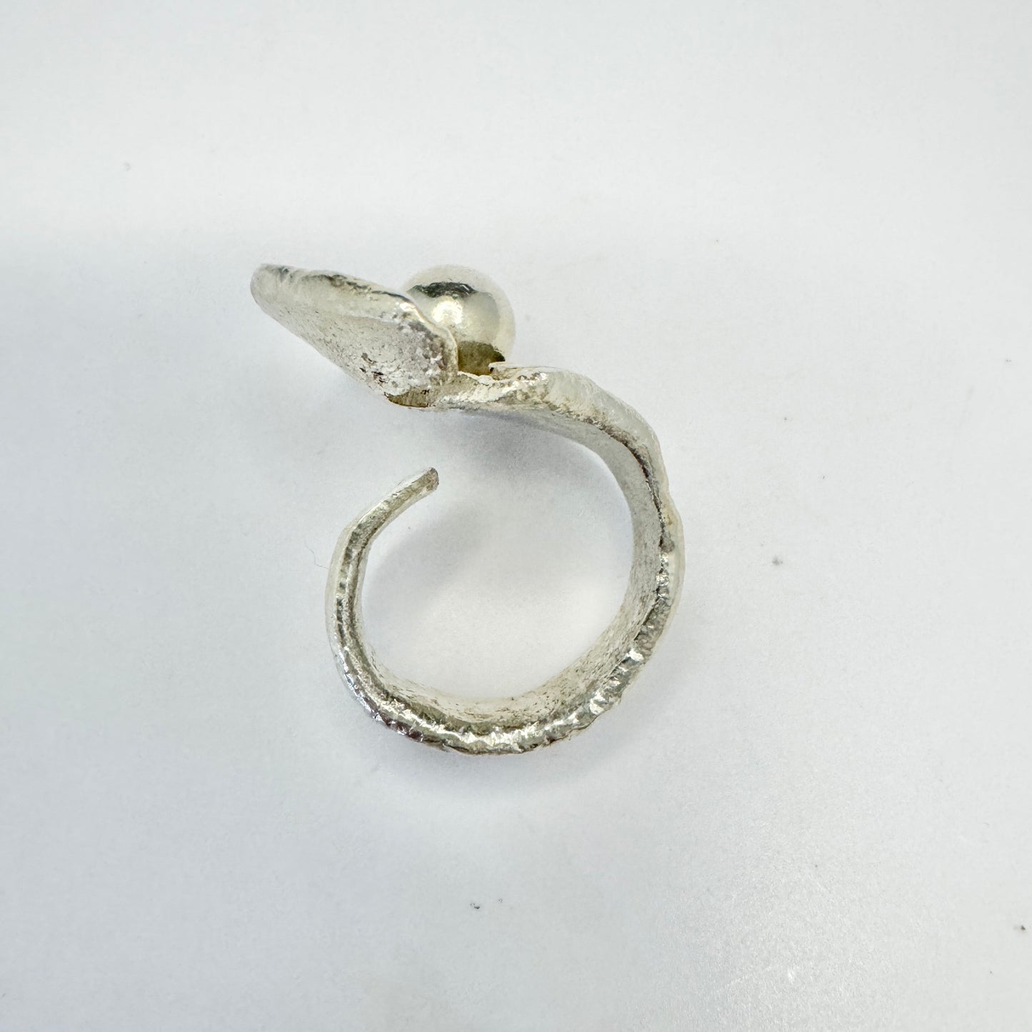 Silversmedjan I Järvsö, Sweden 1977. Vintage Sterling Silver Ring.