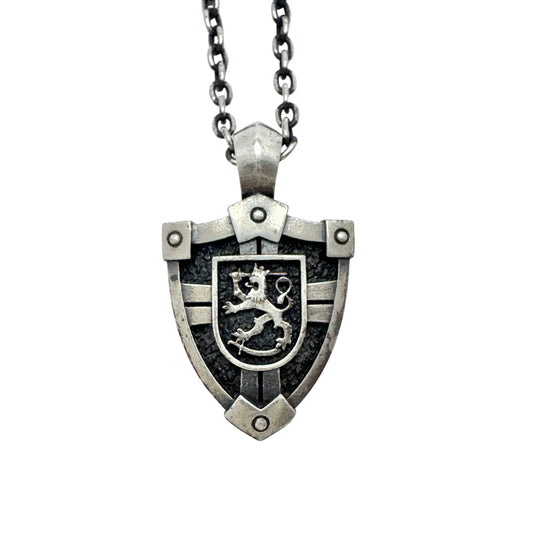 Finland. Vintage Celebrating Finnish Independence Year 1917 Silver Pendant Necklace.