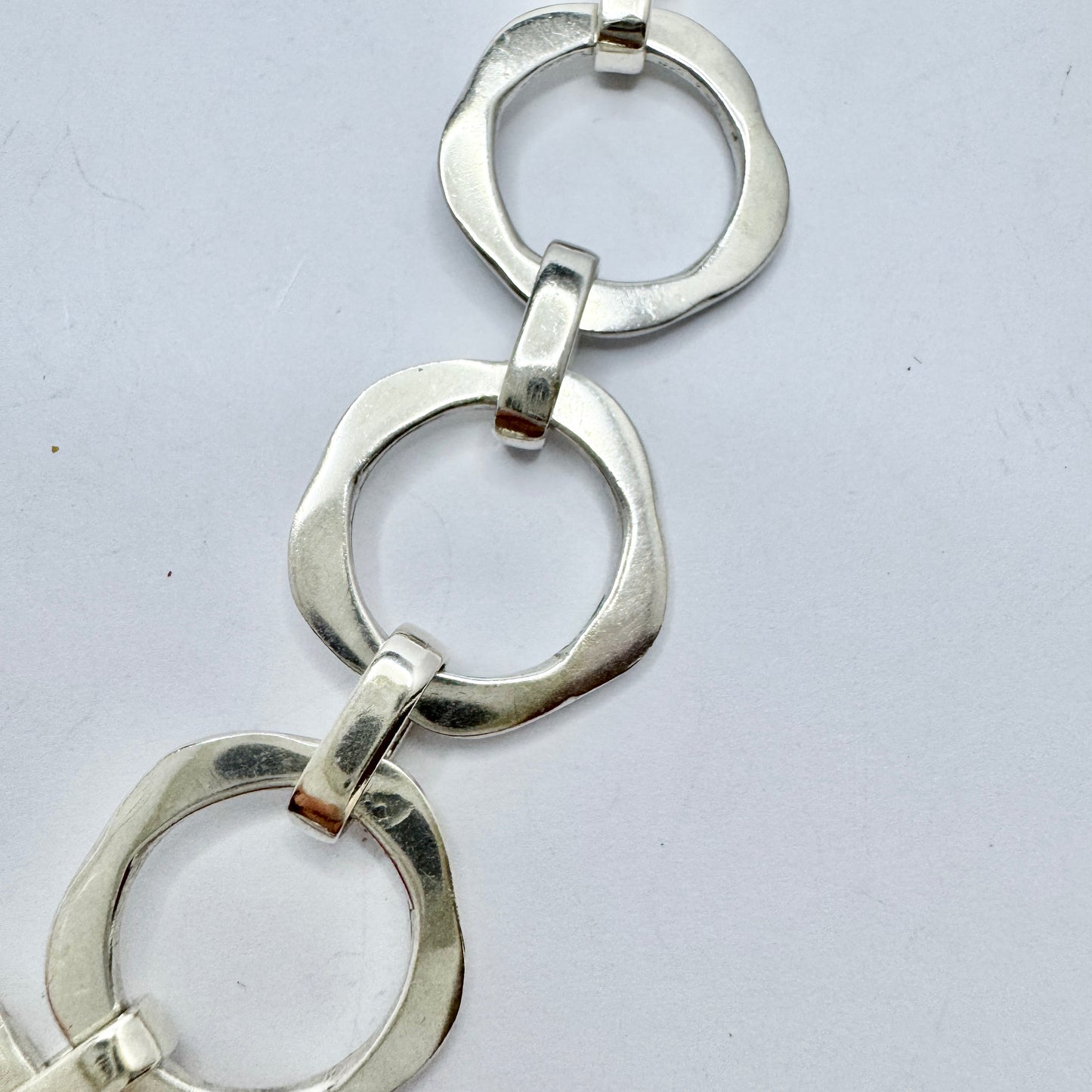 Högberg, Gothenburg, Sweden. Bold Vintage Sterling Silver Bracelet.