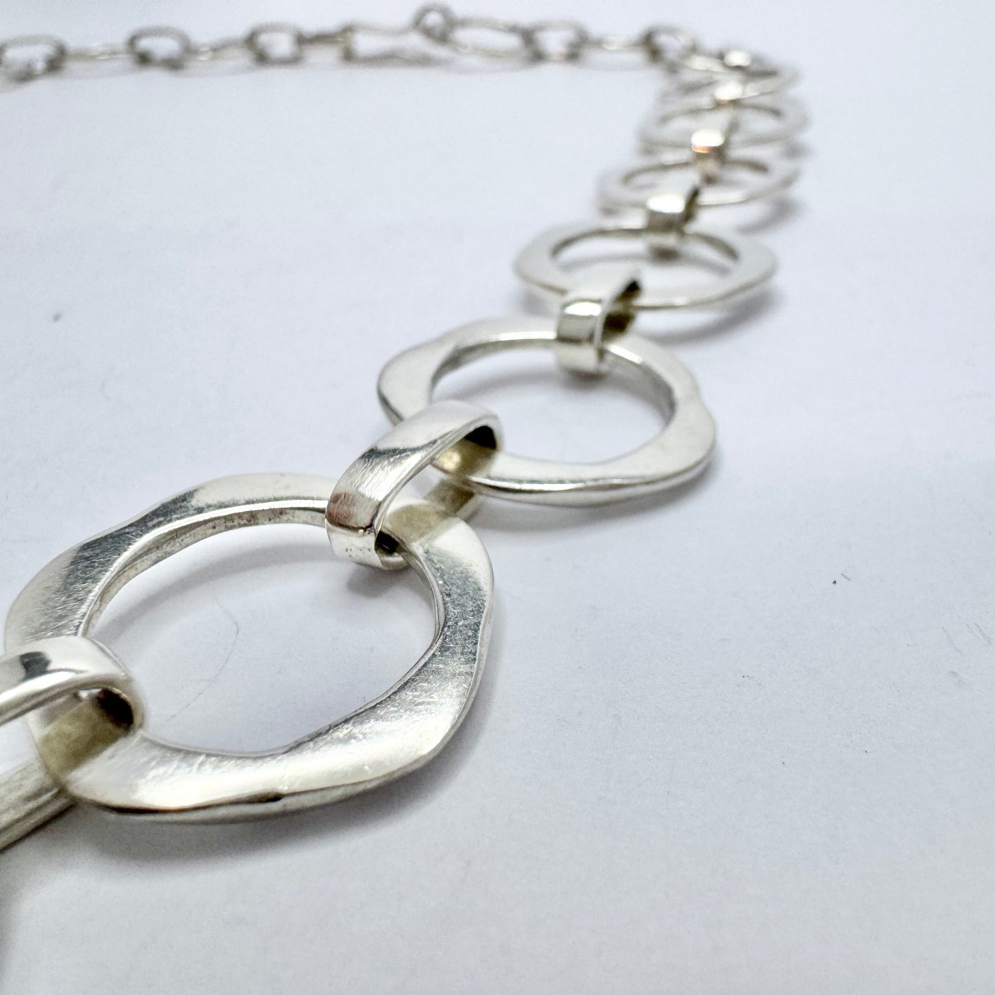 Högberg, Gothenburg, Sweden. Bold Vintage Sterling Silver Bracelet.