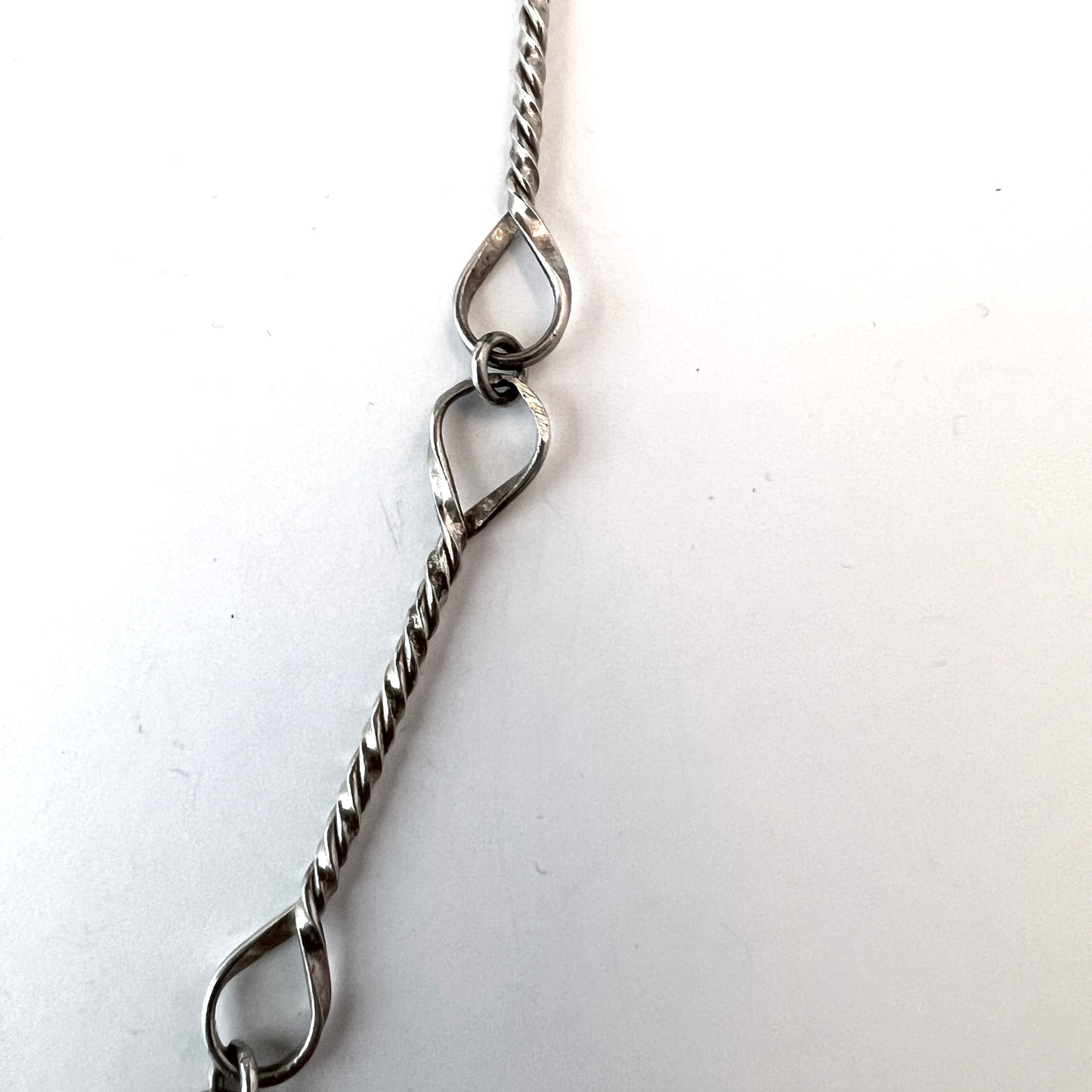 Alf Kristian Pettersen, Norway 1960s, Vintage Solid Silver Necklace.