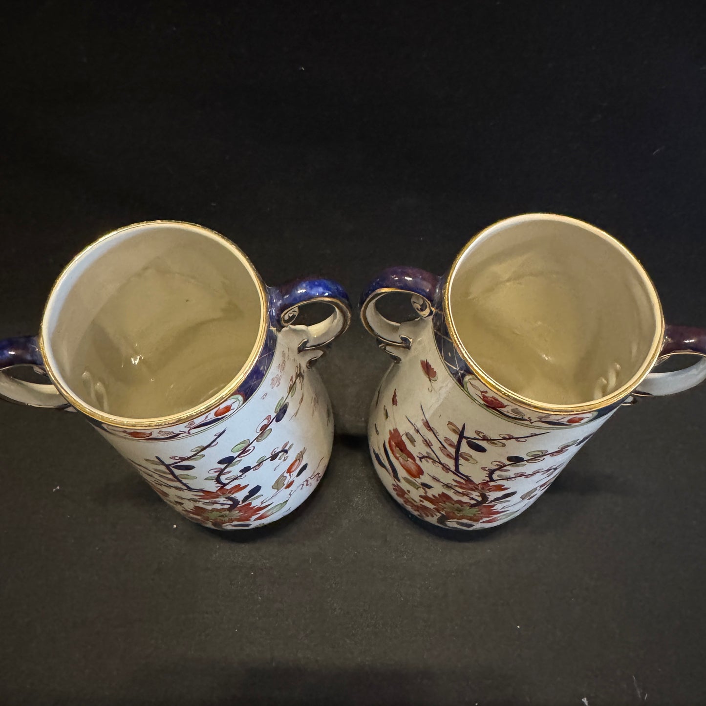 Burgess & Leigh, England. Pair of Vases in Glazed Earthenware.