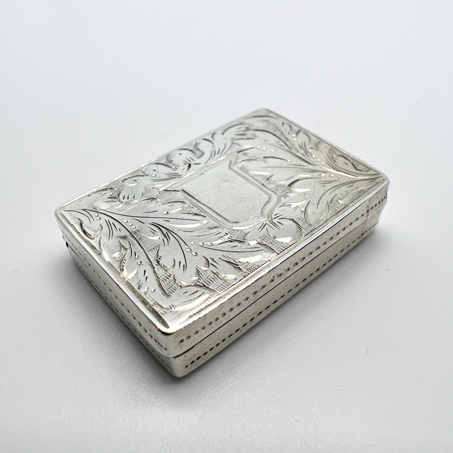 Gervase Wheeler. Birmingham 1837. Antique Sterling Silver Vinaigrette.