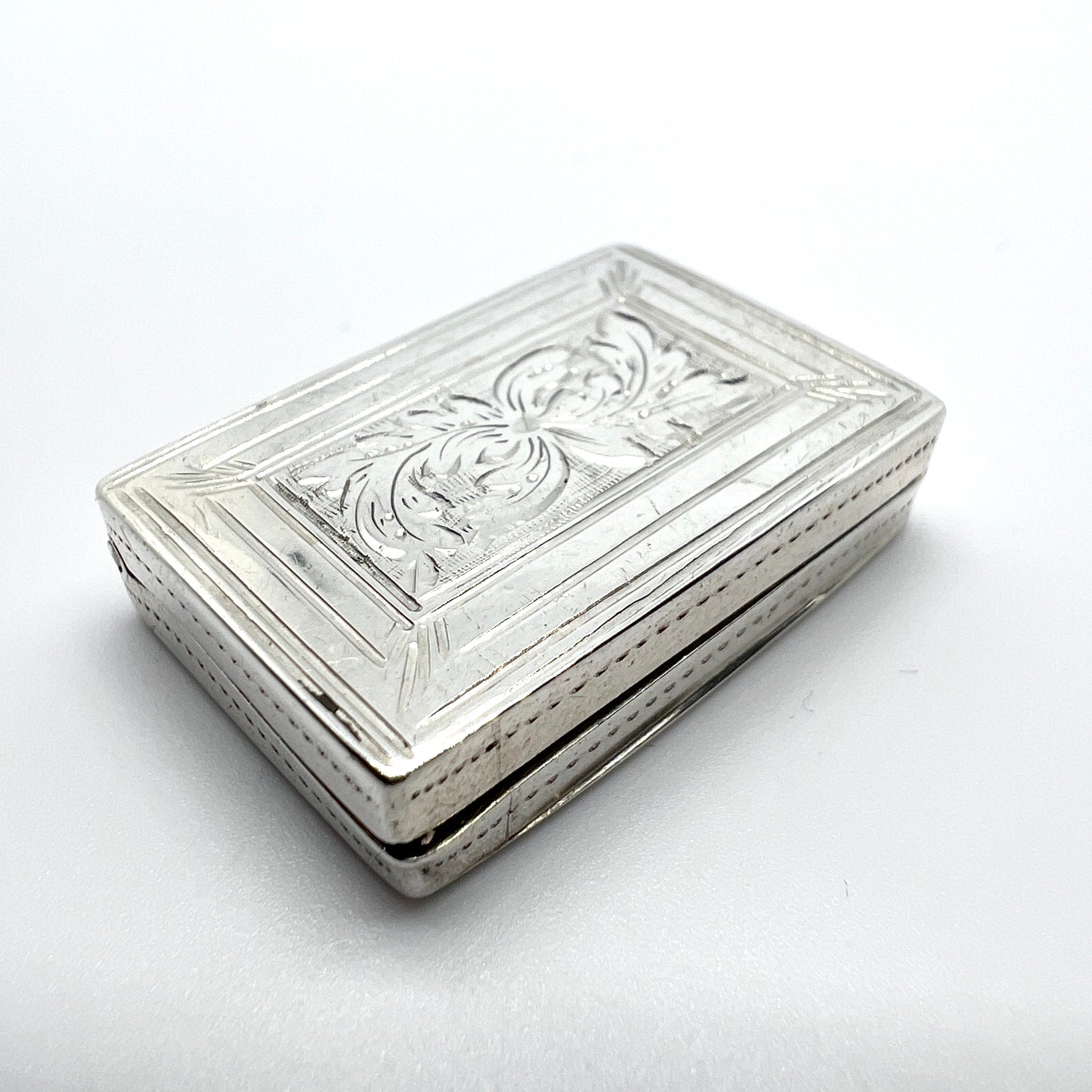 Gervase Wheeler. Birmingham 1837. Antique Sterling Silver Vinaigrette.