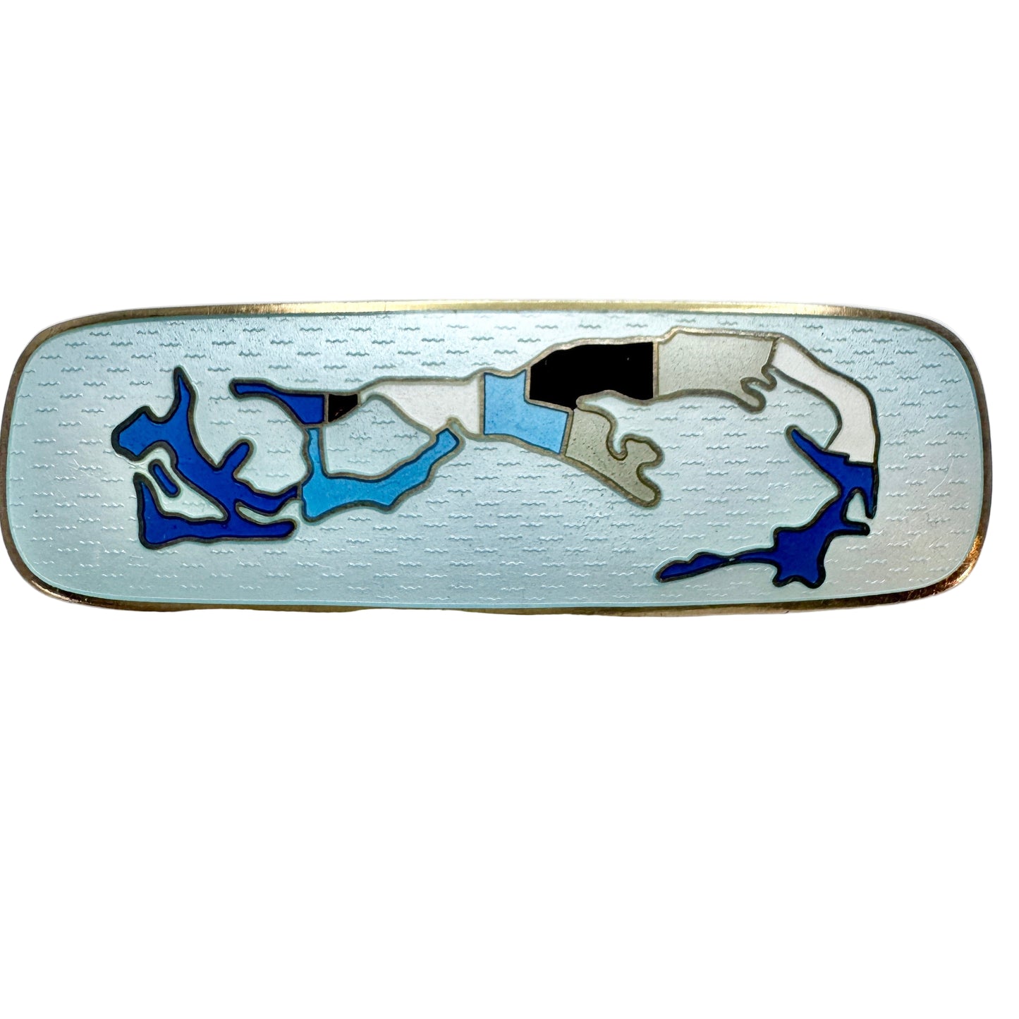 David-Andersen, Norway. Vintage Sterling Silver Enamel Brooch.