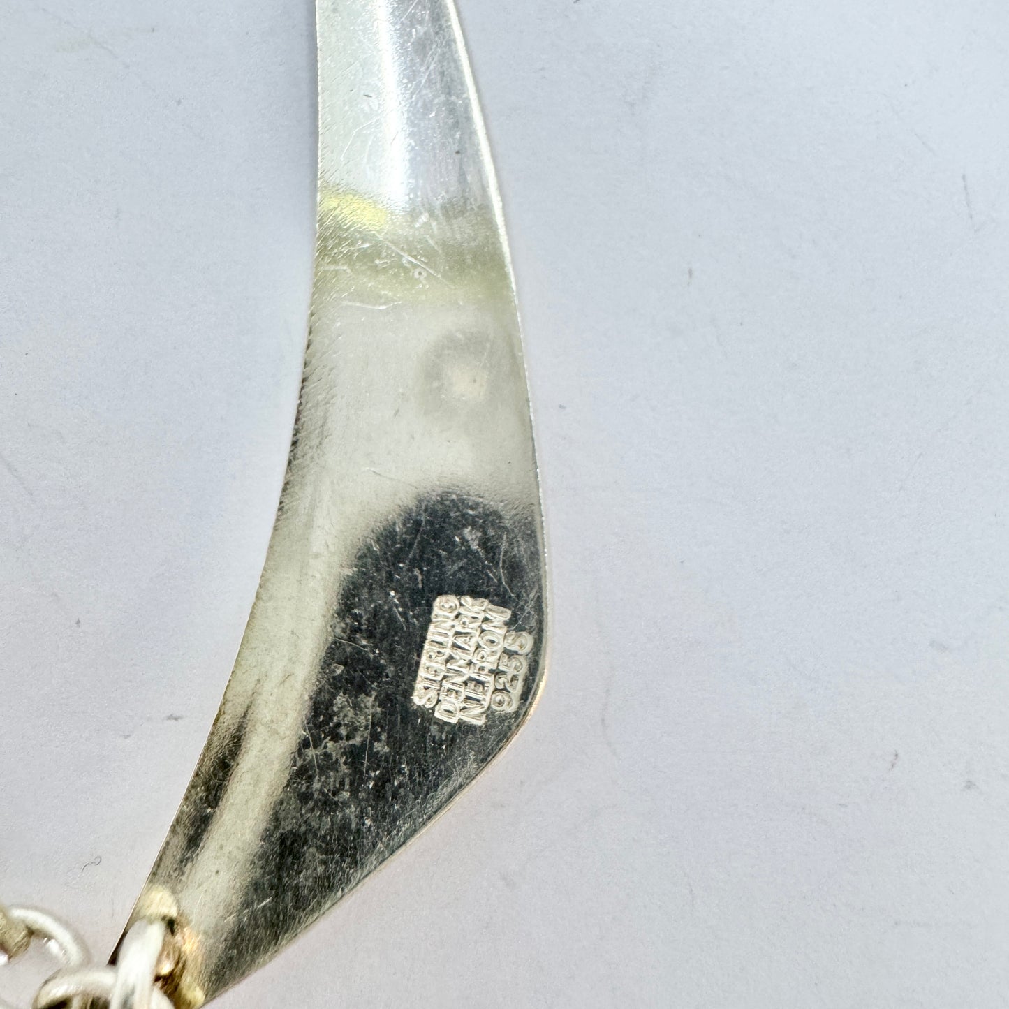 Niels Erik From, Denmark c 1960s. Vintage Sterling Silver Necklace.