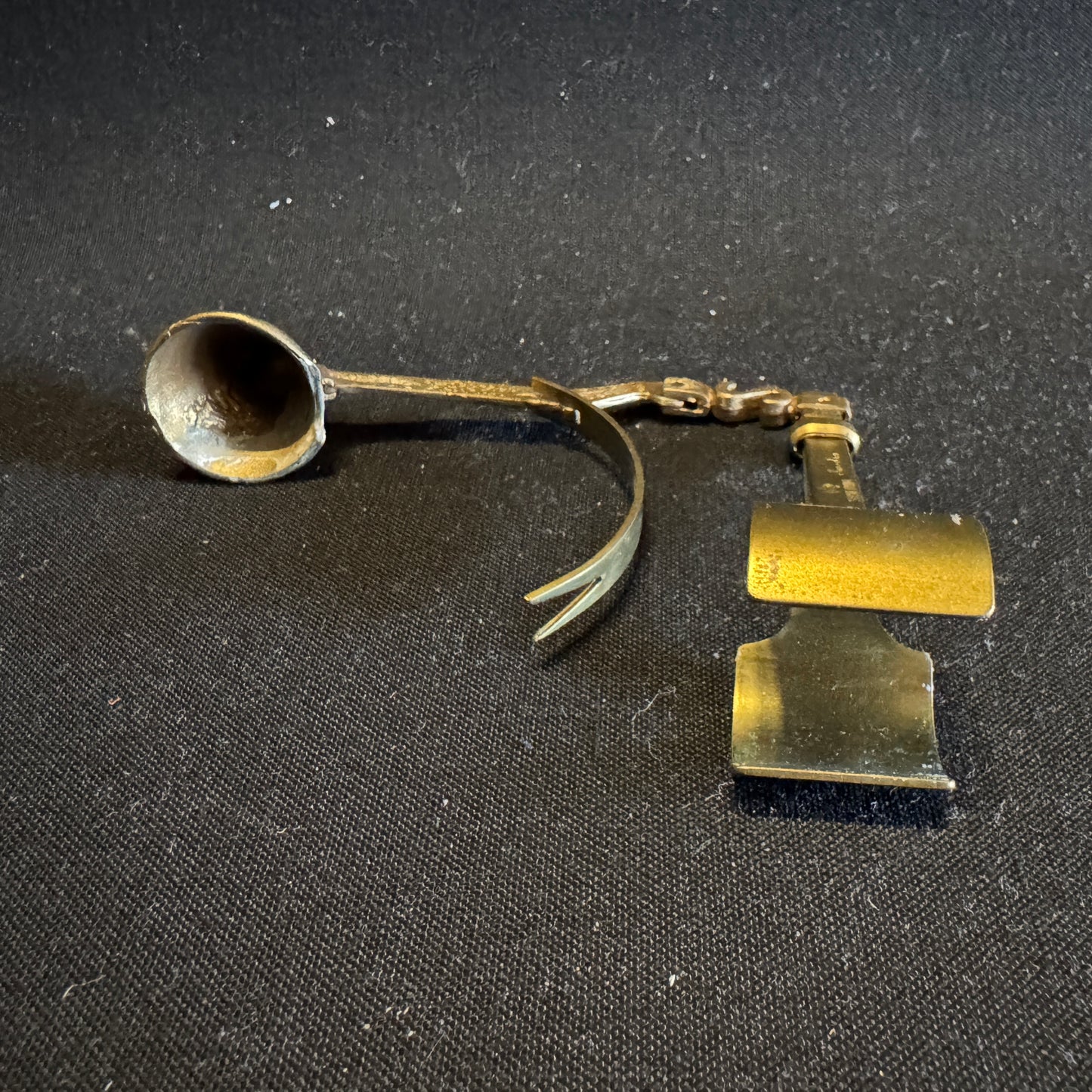 Skultuna, Sweden. Vintage Brass Smart Candle Snuffer.