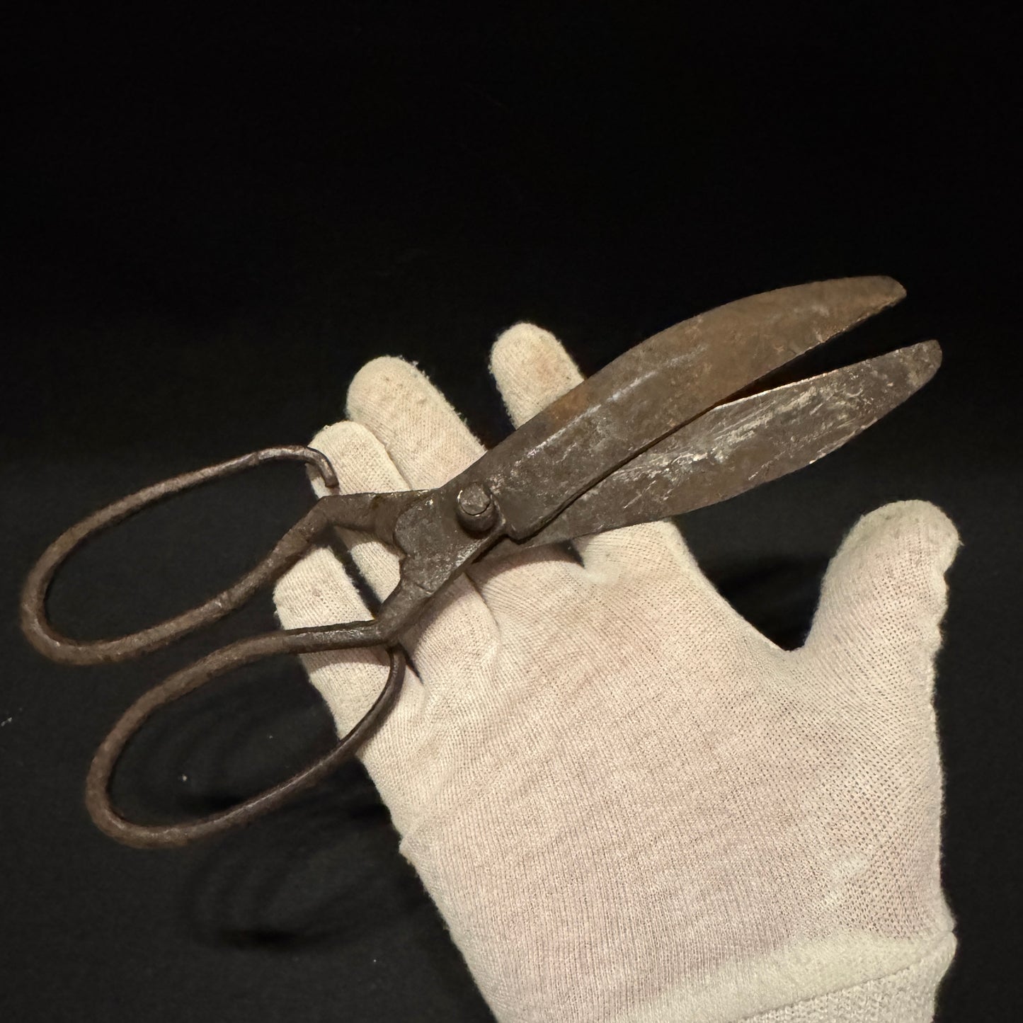 Antique c year 1800. Large Scandinavian Iron Pair of Scissors