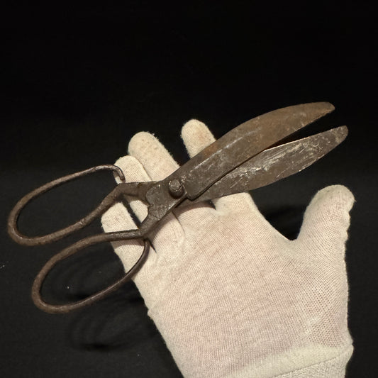 Antique c year 1800. Large Scandinavian Iron Pair of Scissors