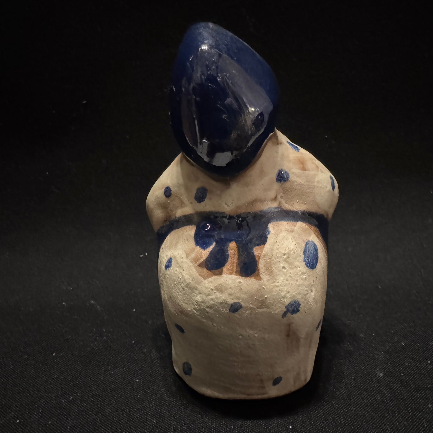 Birgitta Olsson, Sweden. Vintage Ceramic Woman with Fish Figurine.