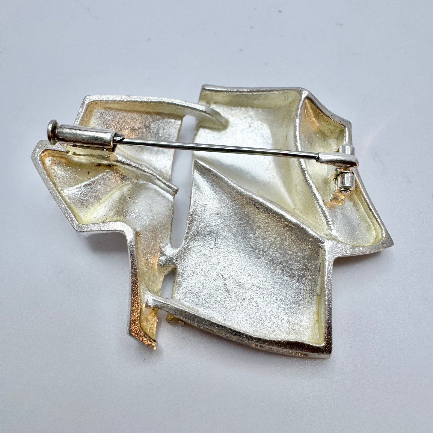 Björn Weckström for Lapponia, Finland year 1970. Vintage Sterling Silver Brooch.