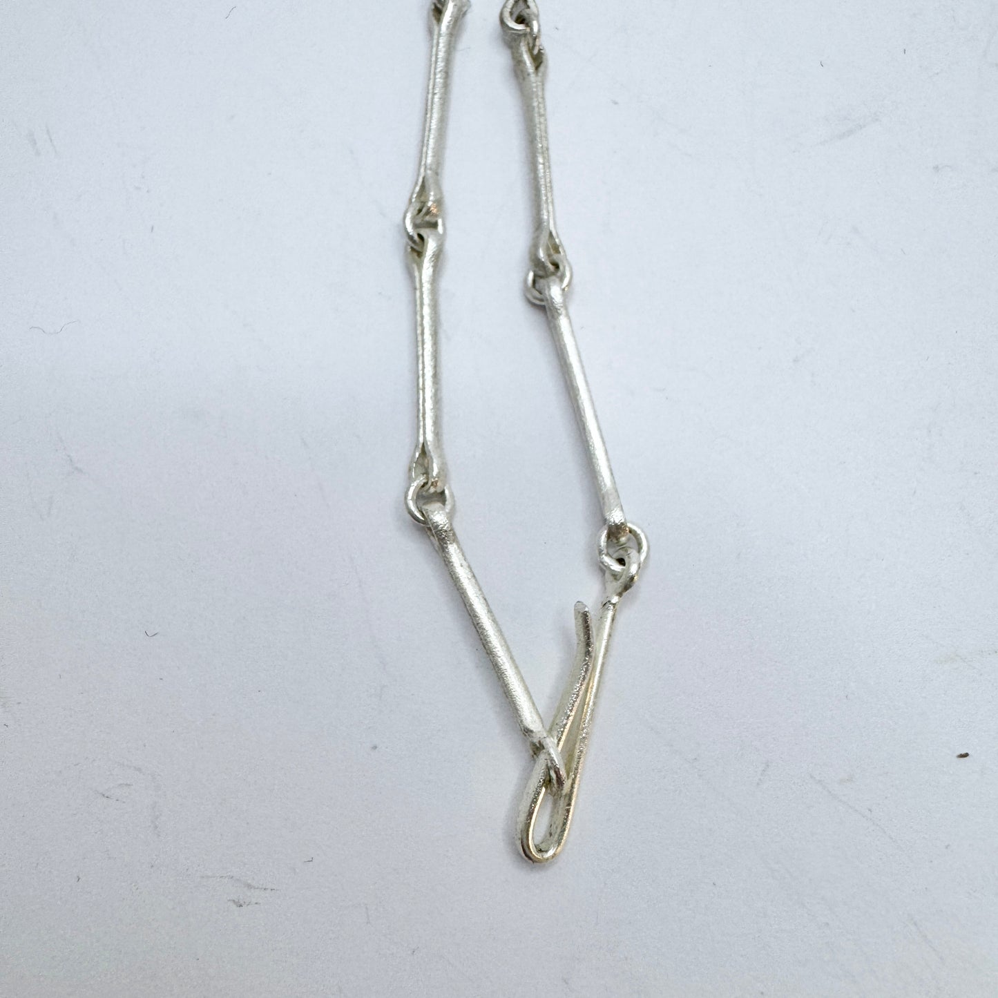 Pekka Hirvonen for Lapponia, Finland. Sterling Silver Pendant Necklace. Design: Heartbeat.