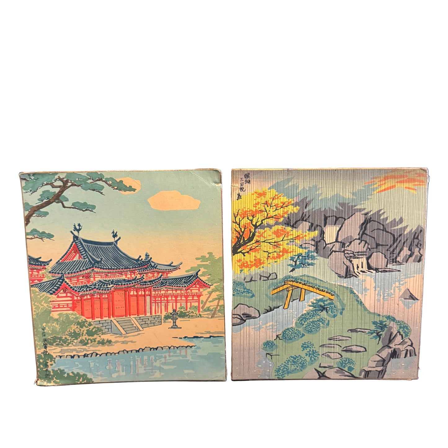 Tomikichiro Tokuriki, Japan. Two Signed Vintage  Woodblock Prints