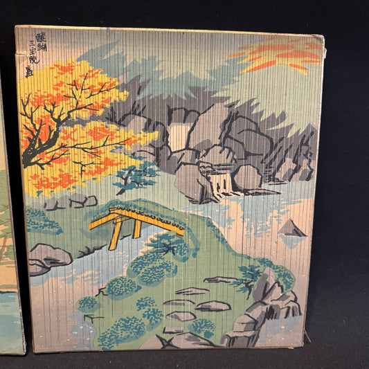 Tomikichiro Tokuriki, Japan. Two Signed Vintage  Woodblock Prints