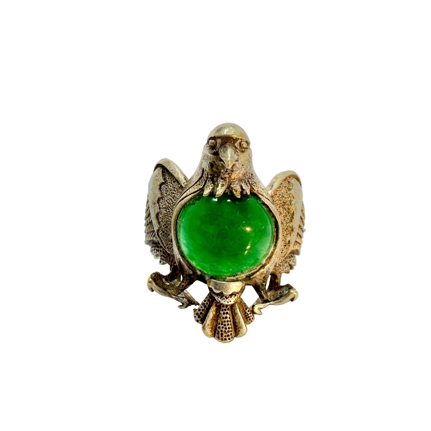 Vintage c 1950s. Jelly Belly Eagle Costume Jewelry Ring.