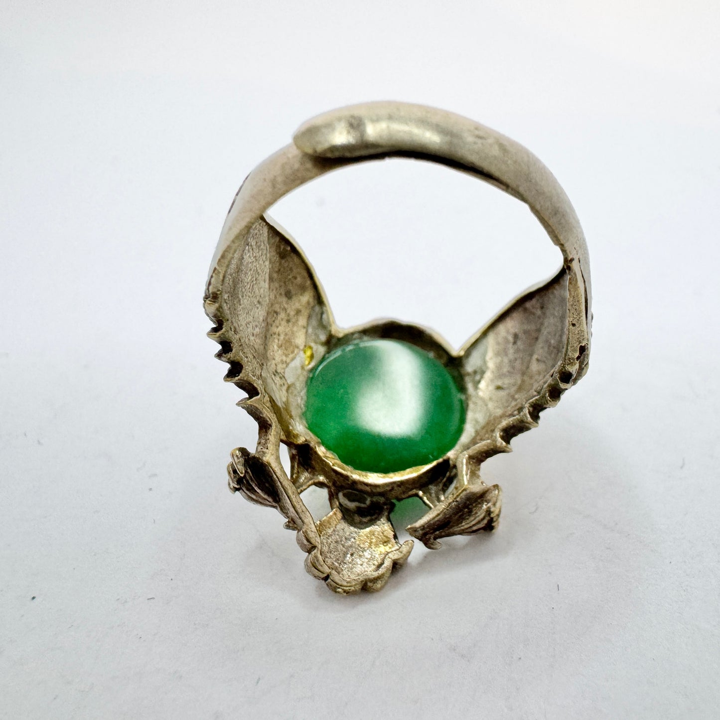 Vintage c 1950s. Jelly Belly Eagle Costume Jewelry Ring.