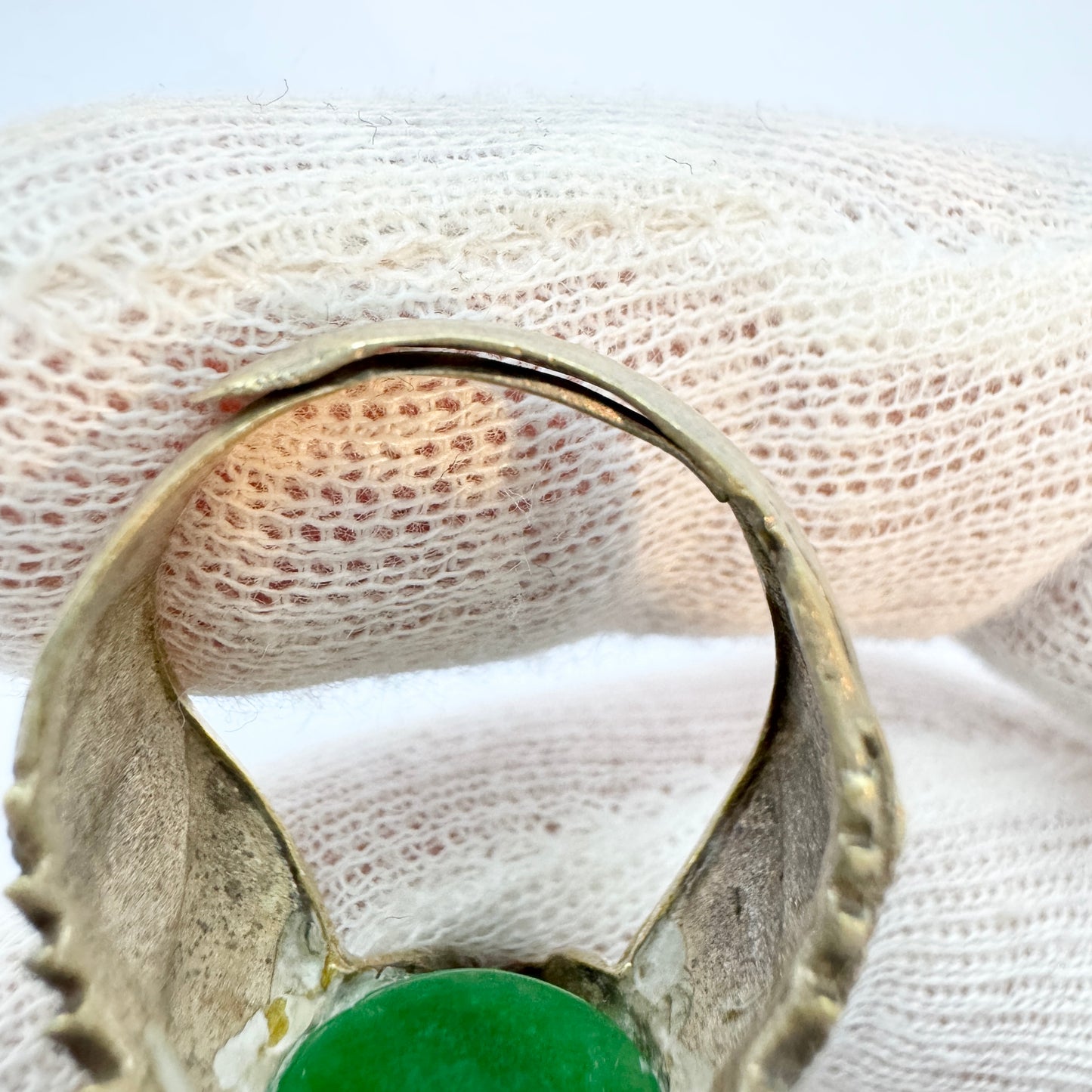 Vintage c 1950s. Jelly Belly Eagle Costume Jewelry Ring.