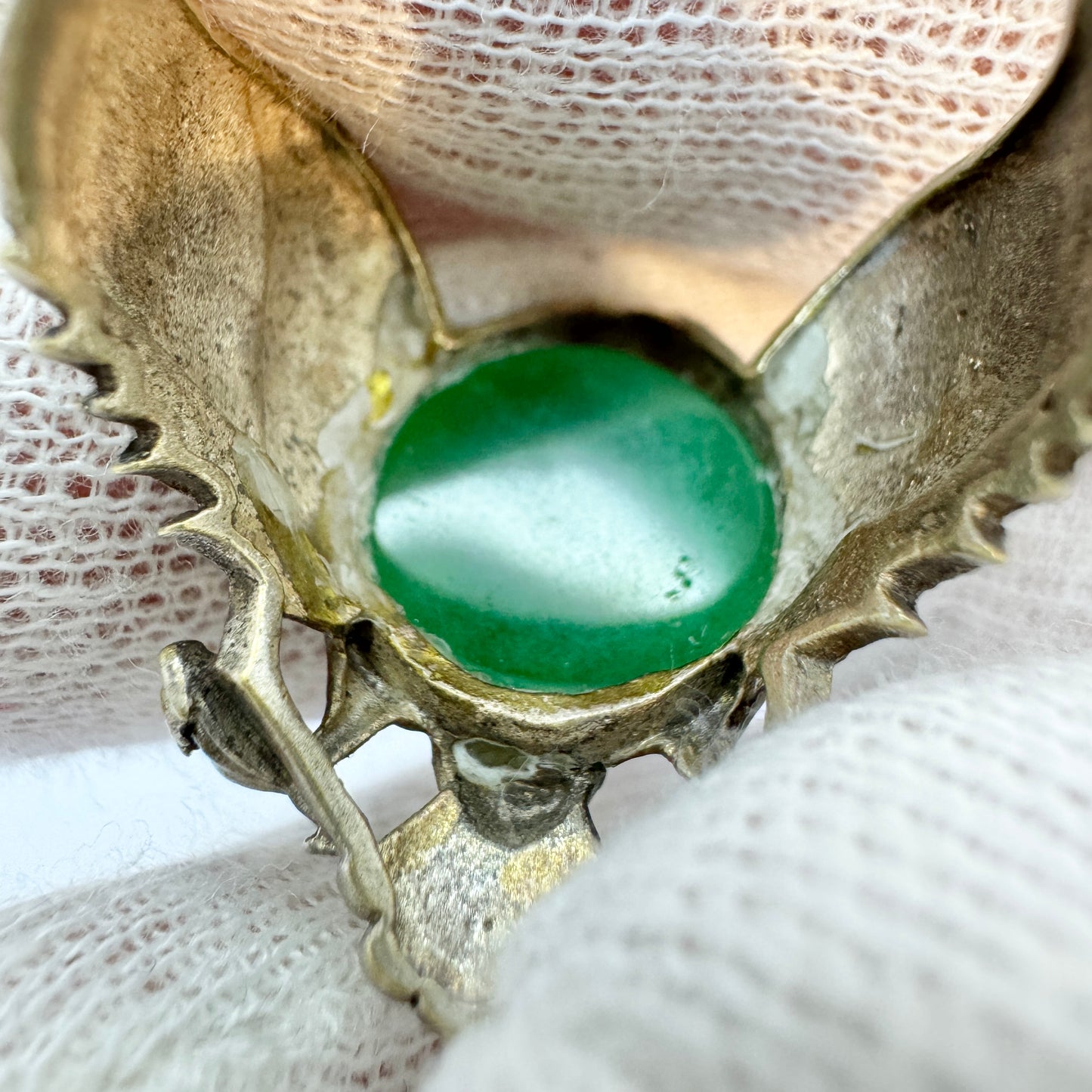 Vintage c 1950s. Jelly Belly Eagle Costume Jewelry Ring.