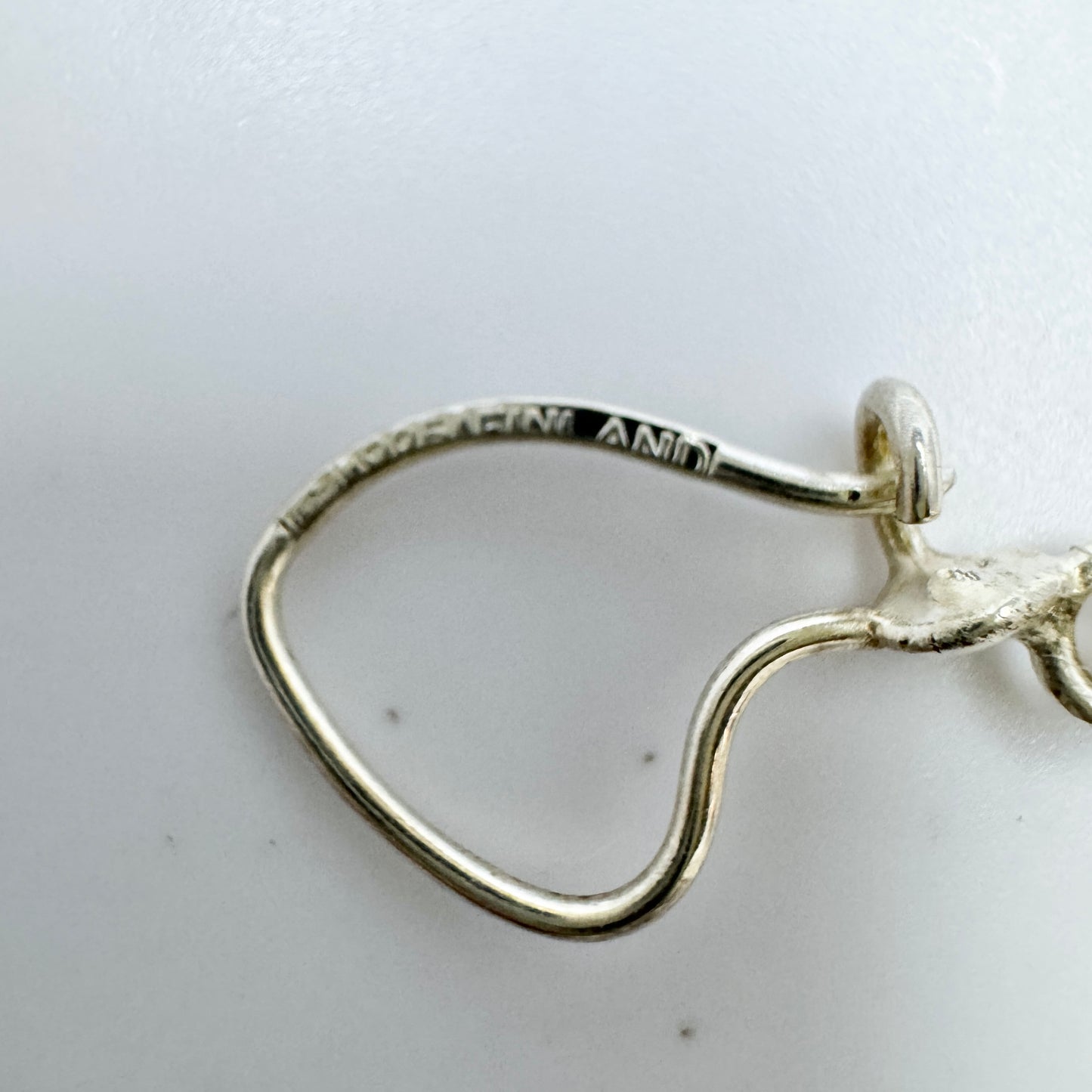 Salovaara, Finland c 1970s. Vintage Sterling Silver Golden Quartz Earrings.