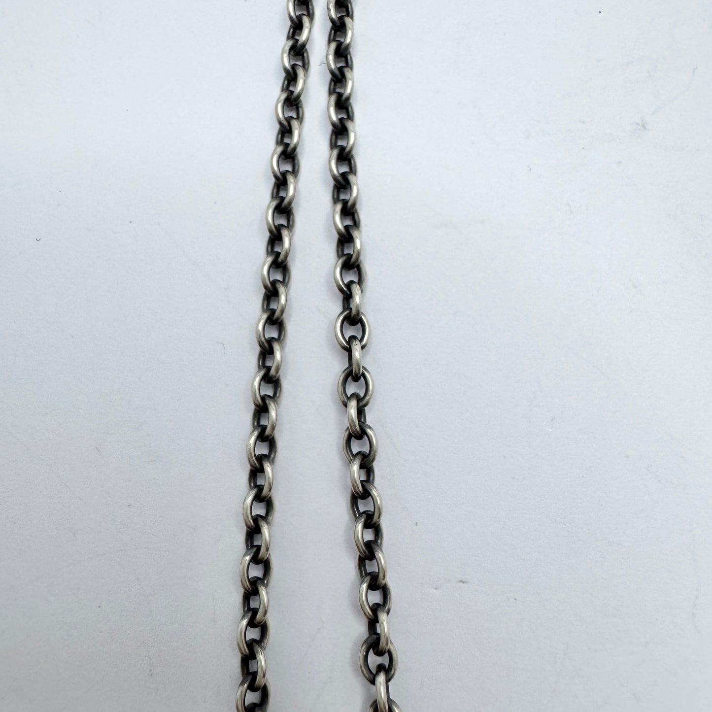 Kalevala Koru, Finland 1979. Very Large Vintage Sterling Silver Pendant Necklace