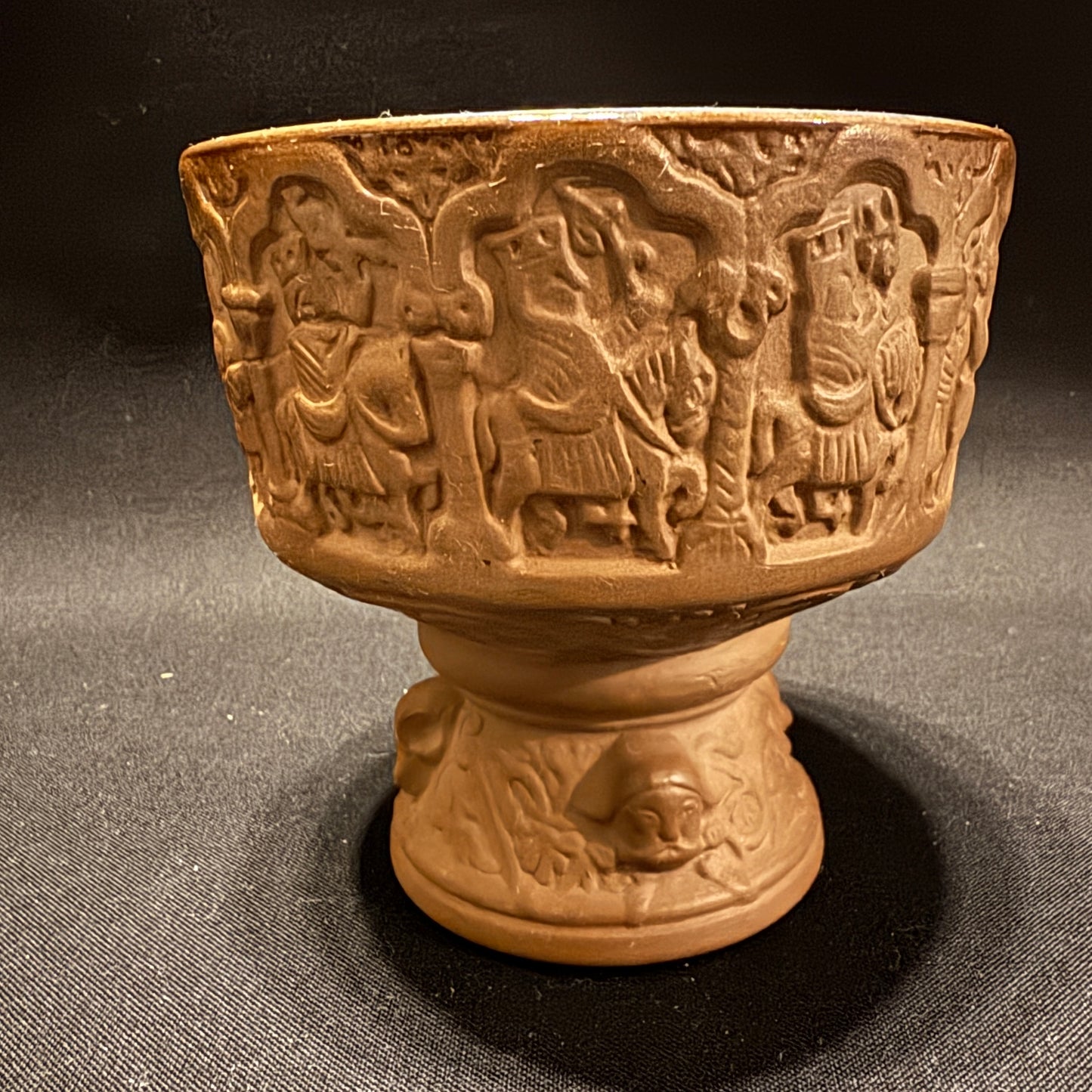 Michael Andersen, Denmark. Vintage Terracotta Footed Bowl