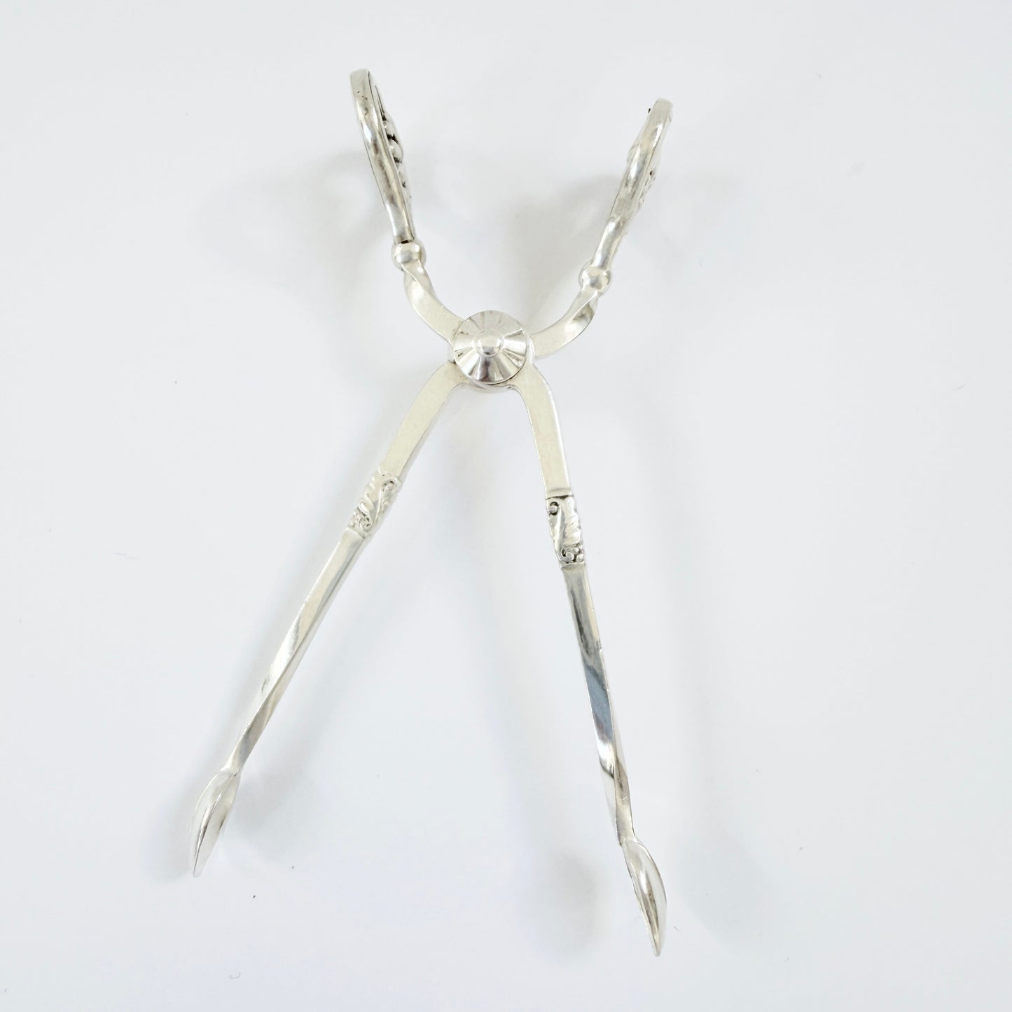 Georg Jensen, Denmark 1933-44. Vintage Sterling SIlver Sugar Tong. Design: Magnolia