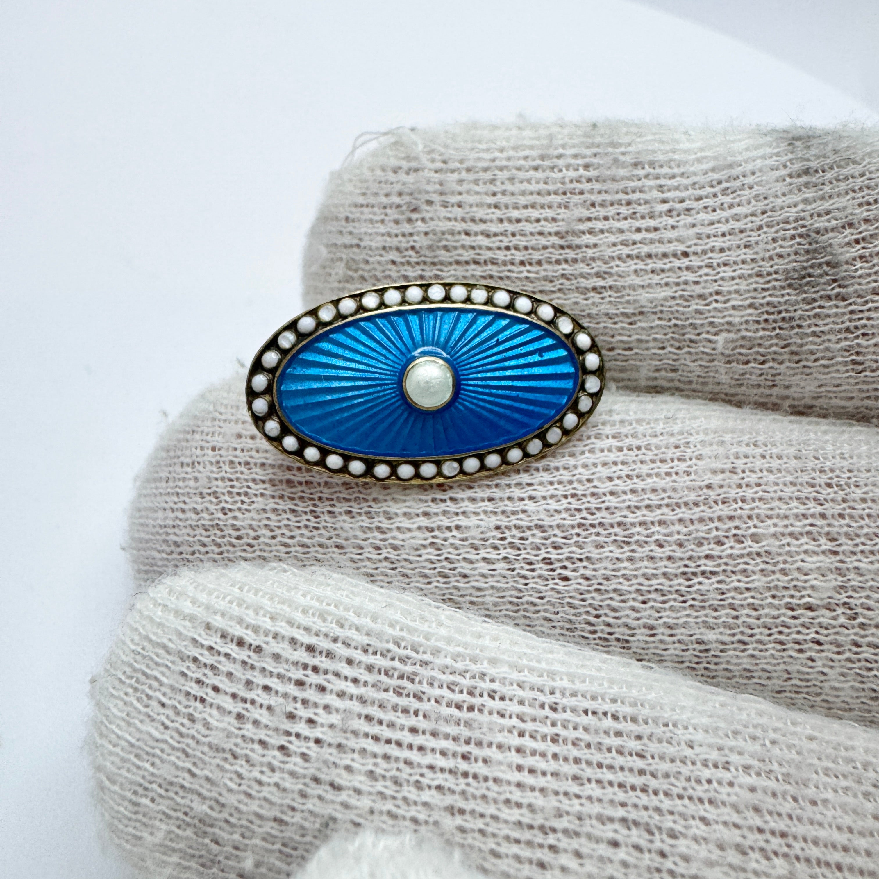 David-Andersen Norway ca 1915. Antique Sterling Silver Enamel