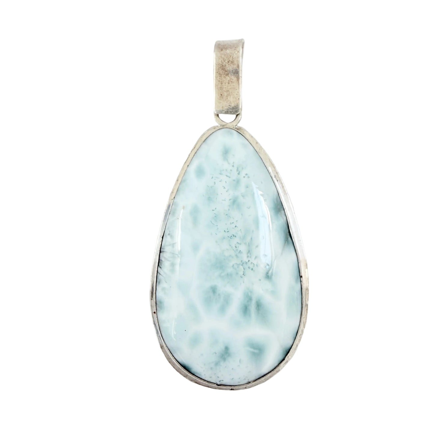 VIntage Sterling Silver Larimar Pendant.