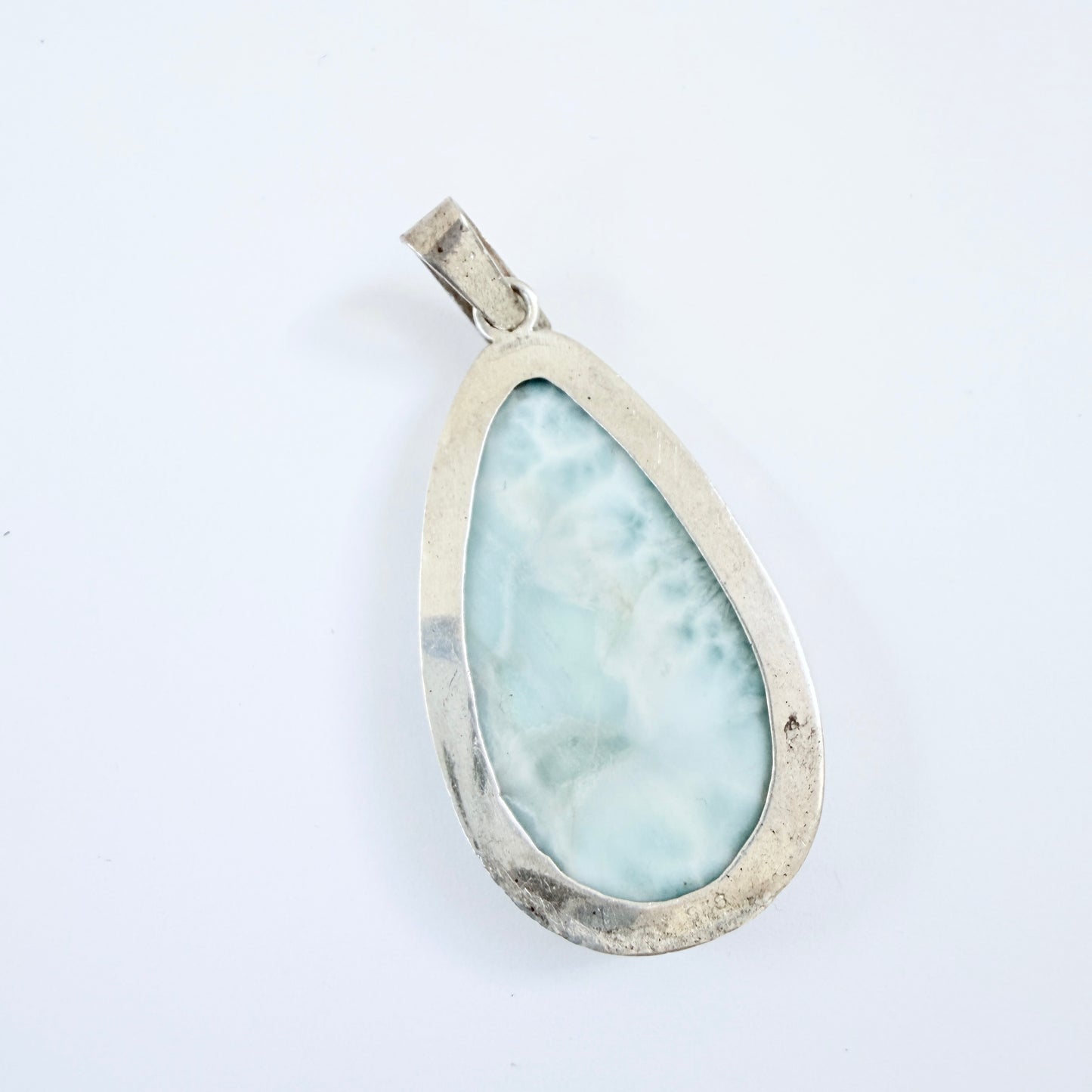 VIntage Sterling Silver Larimar Pendant.