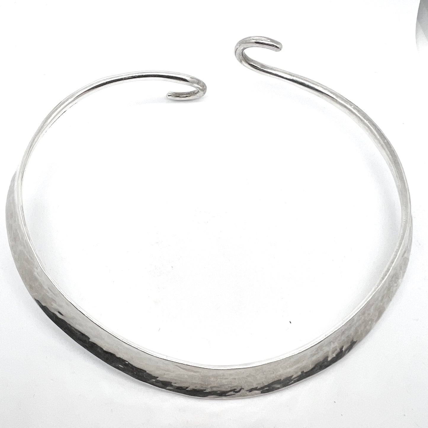 Sweden 1975. Vintage Sterling Silver Neck-Ring Necklace.