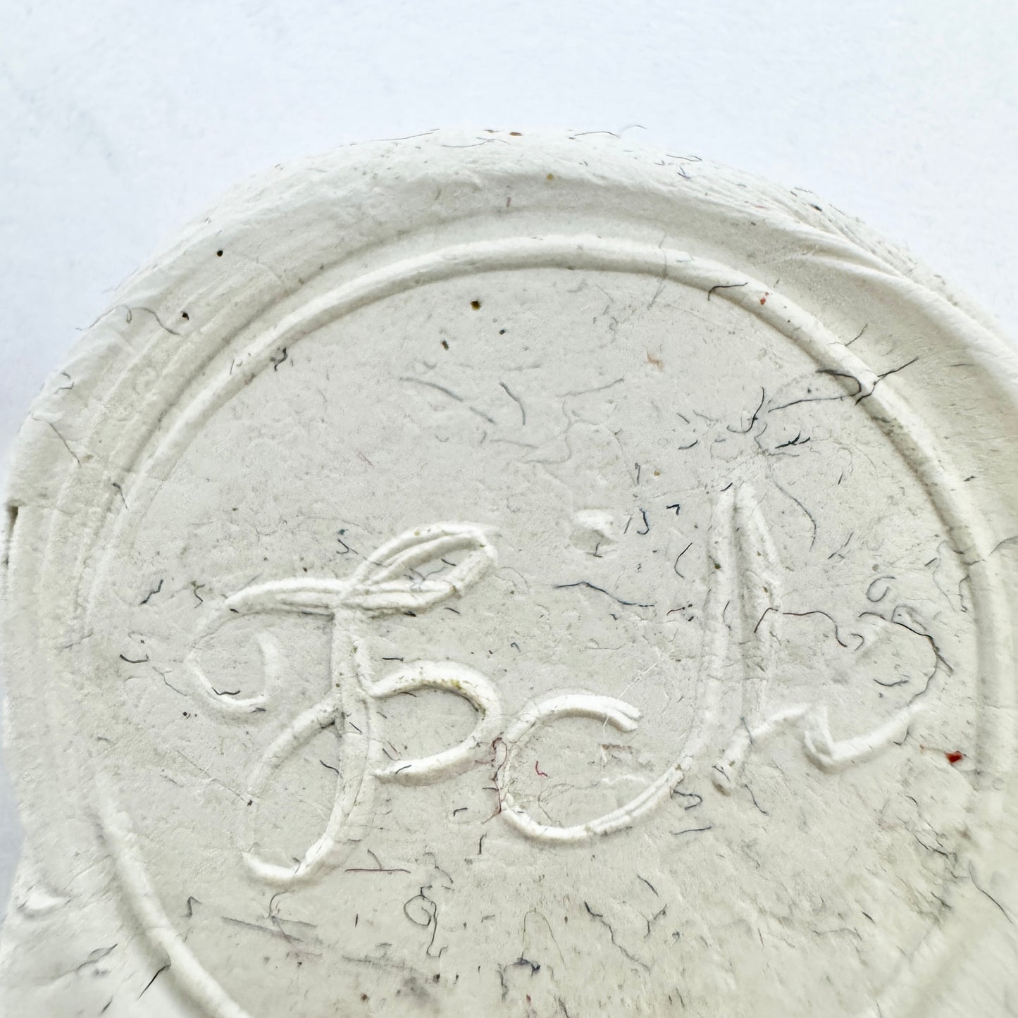 Vintage c 1930s Bakelite Wax Seal Stamp "FA"