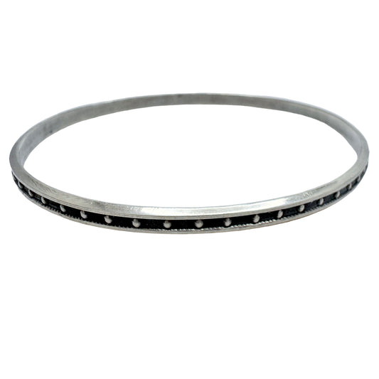 Kalevala Koru, Finland. Vintage Sterling Silver Bangle Bracelet.