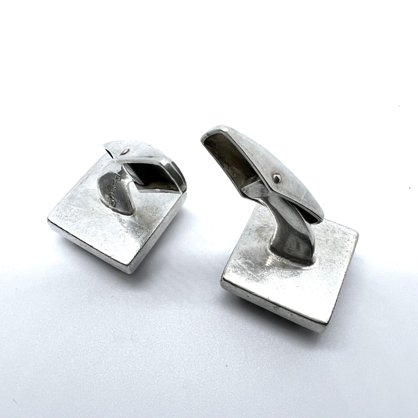 Railo K. Säde, Finland 1966. Vintage Solid Silver Cufflinks.