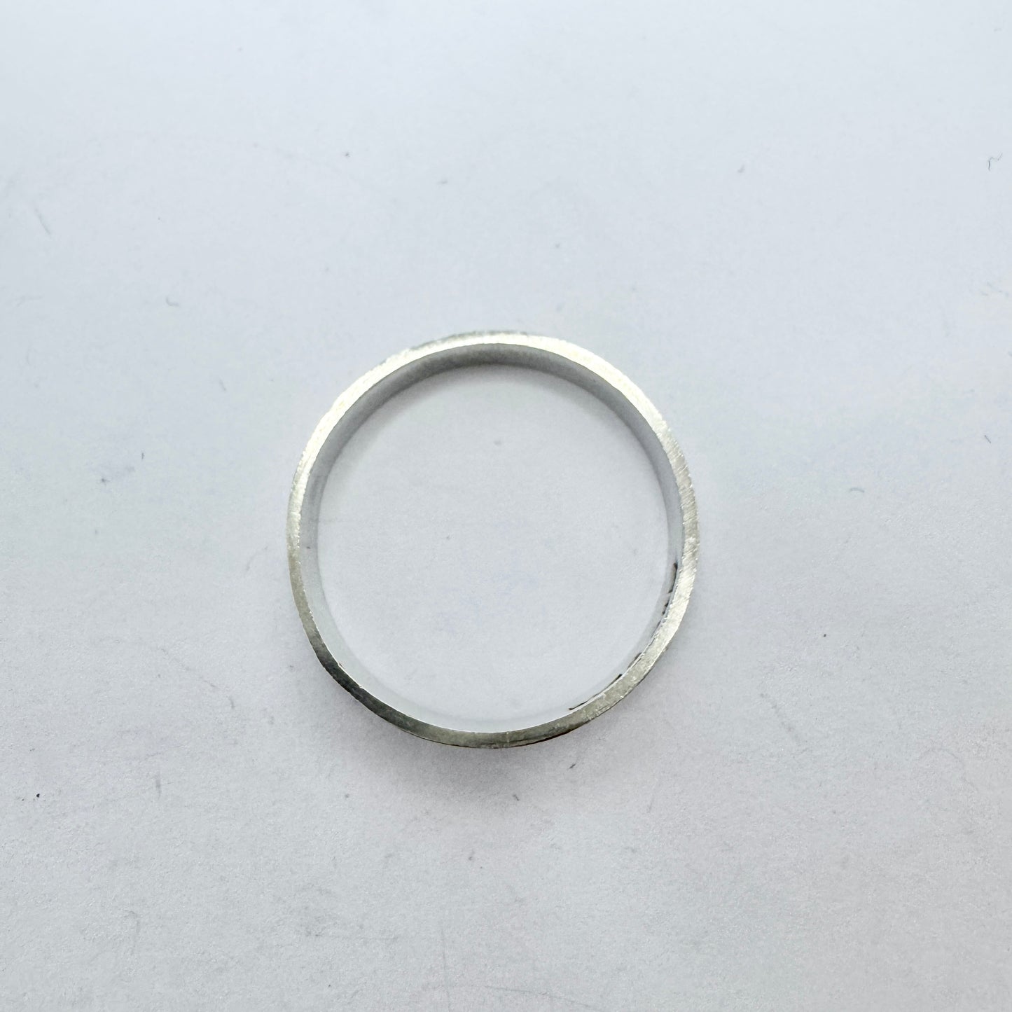 Ekström & Blom, Sweden 1935. Vintage Solid Silver Men's Ring Band.