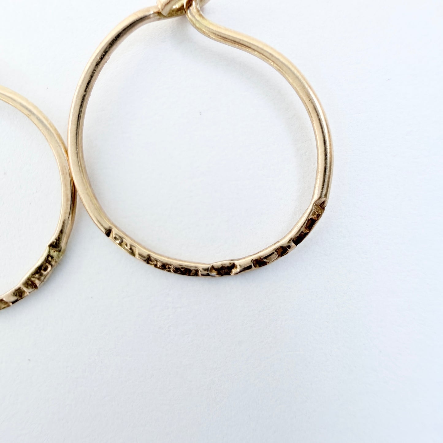 H & K Linder, Sweden 1959. Vintage 18k Gold Earrings.