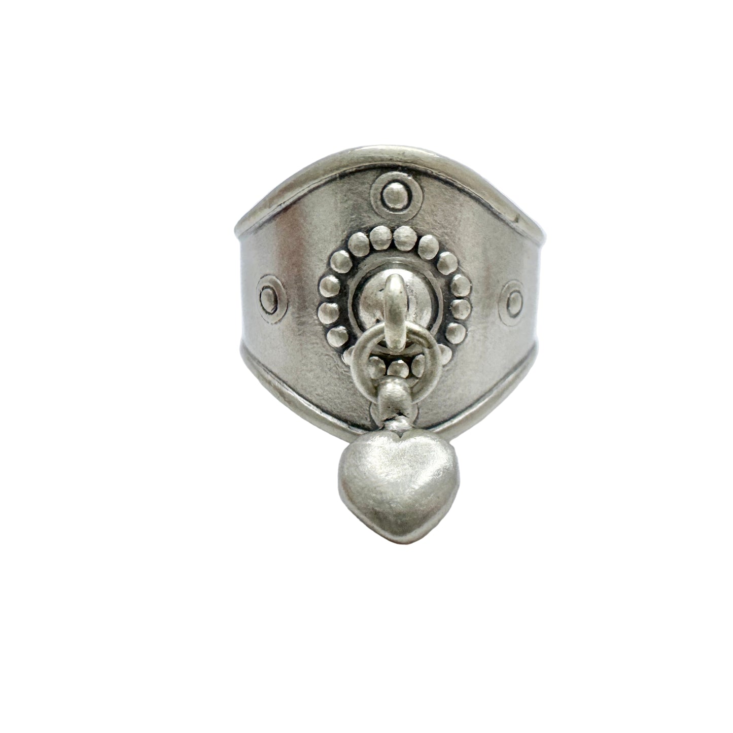 Kalevala Koru, Finland Sterling Silver Heart Charm Ring