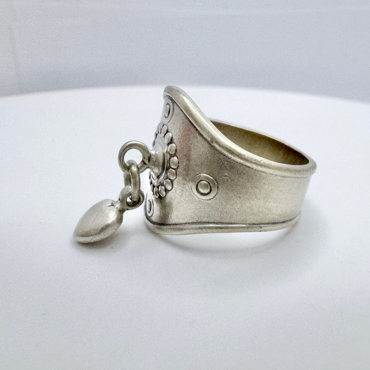 Kalevala Koru, Finland Sterling Silver Heart Charm Ring