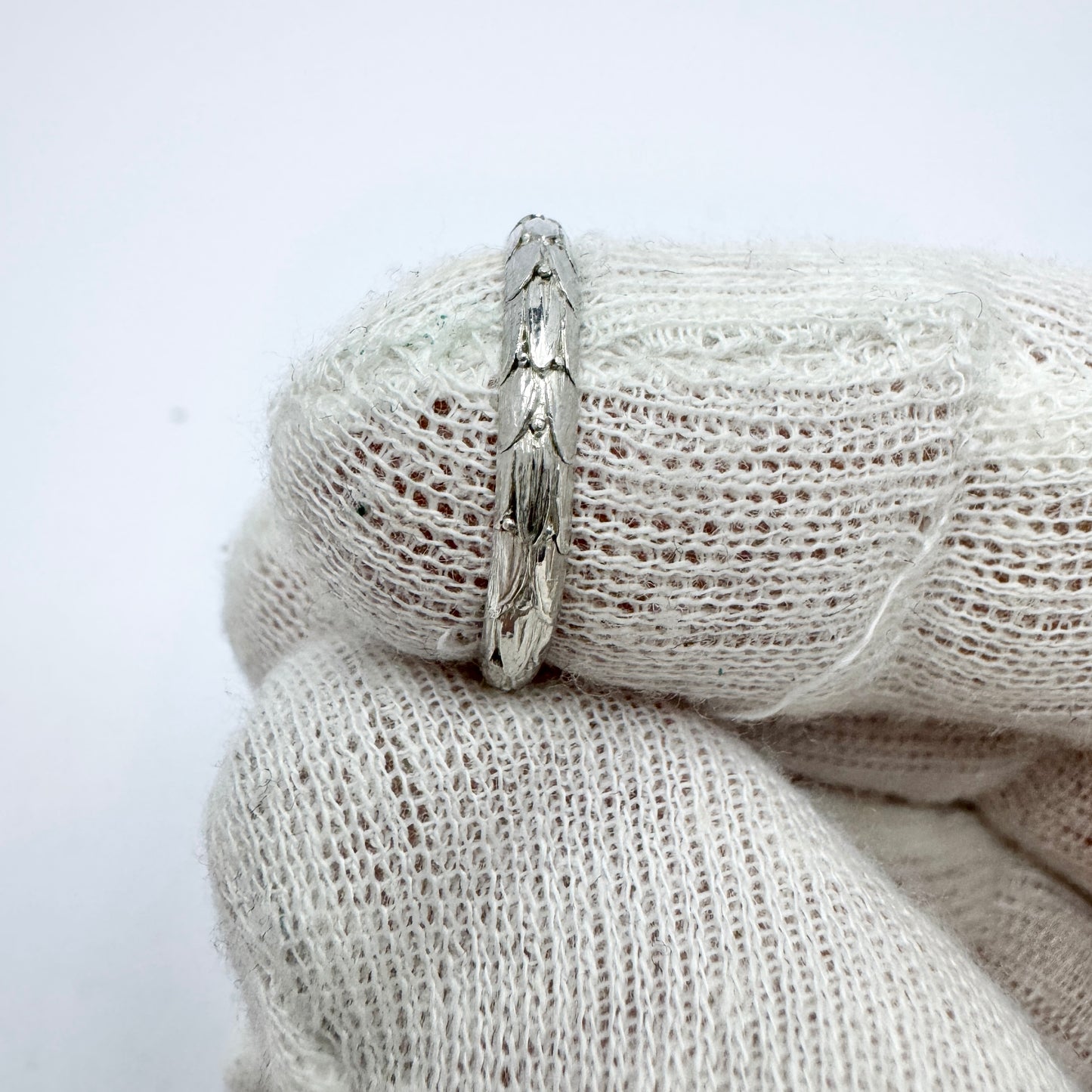 Ekström & Blom, Sweden 1934. Vintage Solid Silver Band Ring.